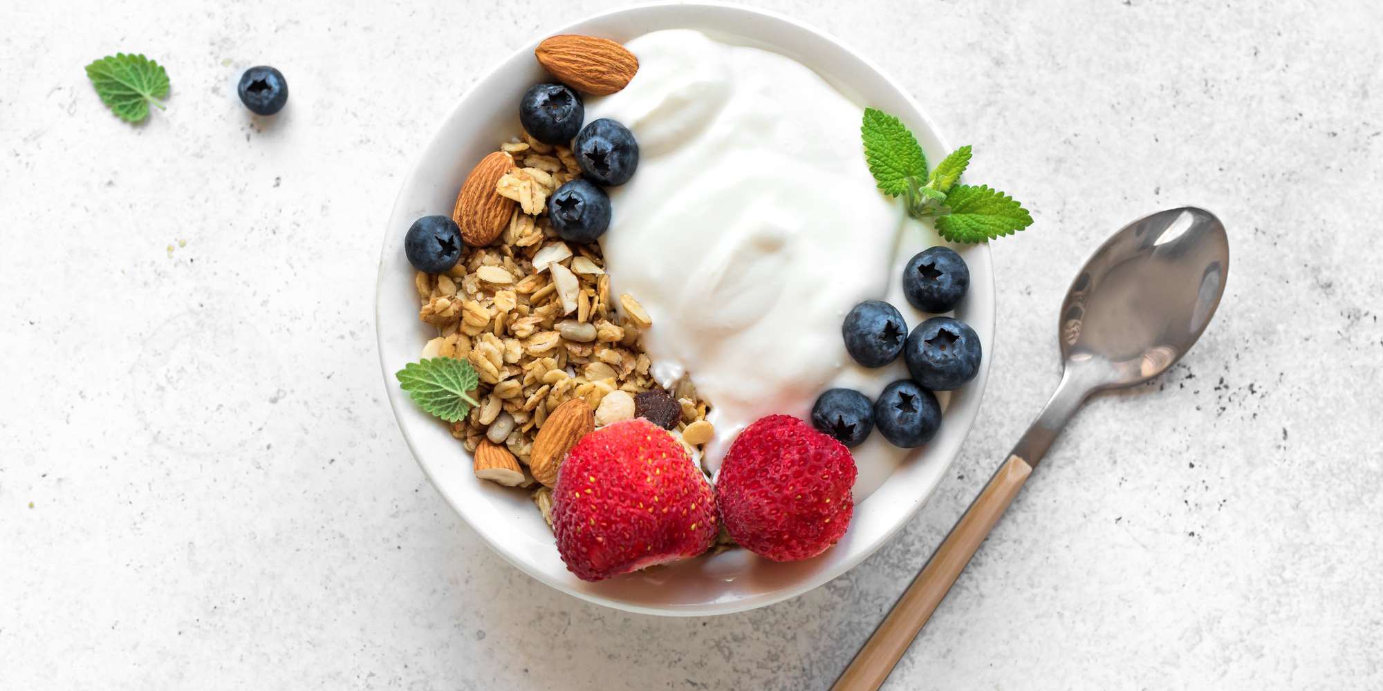 Yogurt Parfait with Bananas & Berries