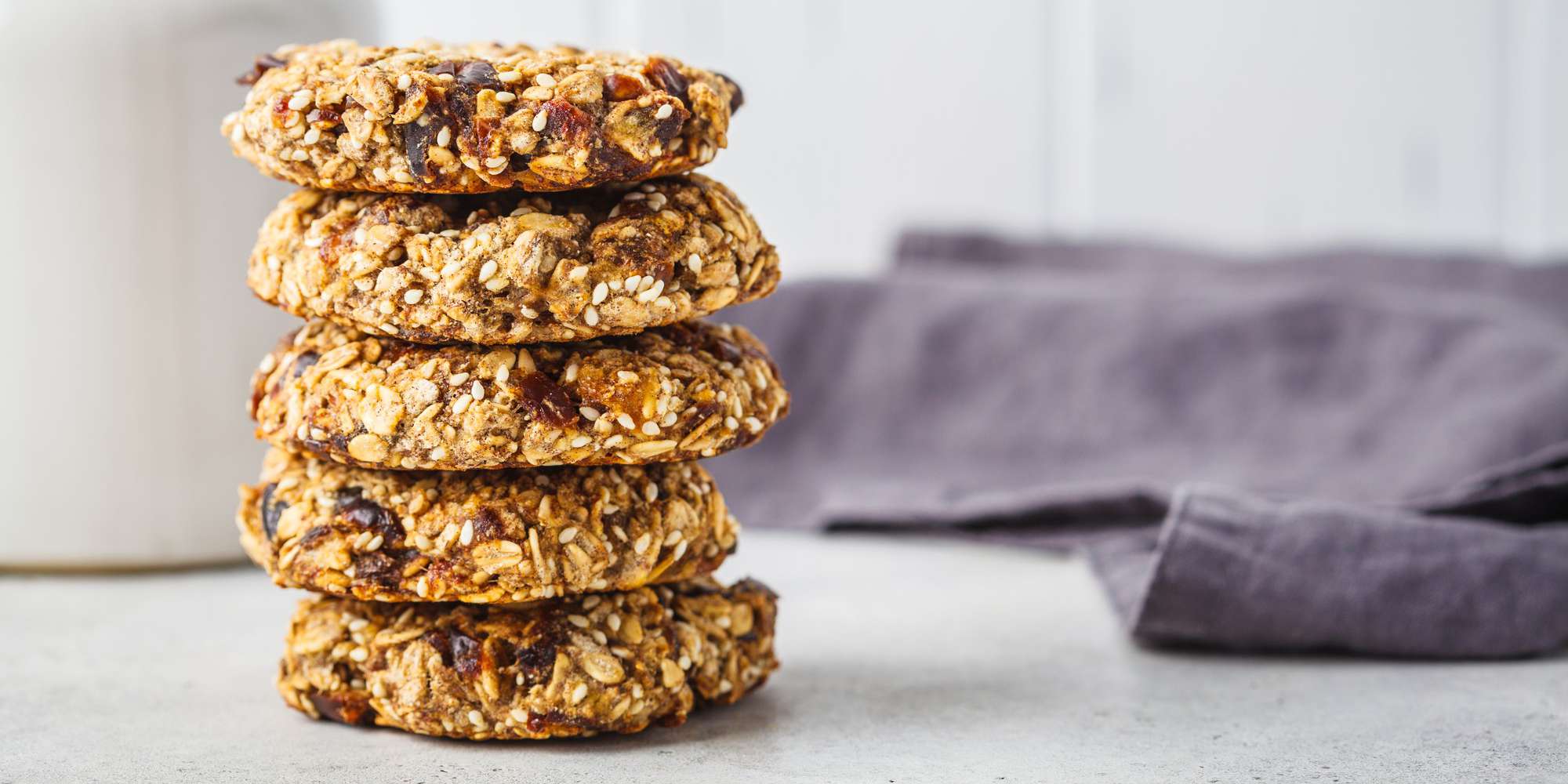 Banana Date and Oat Cookies