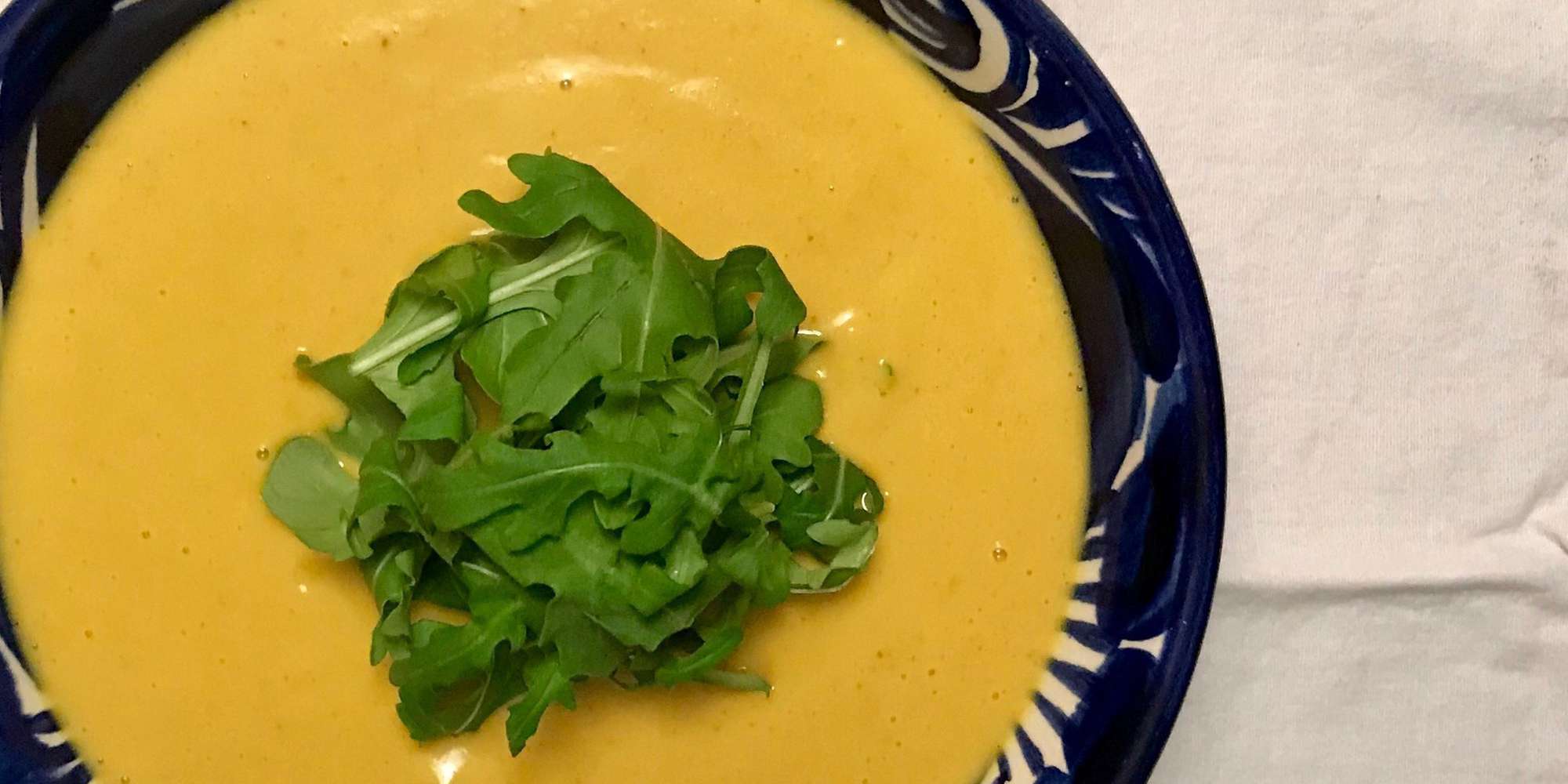 Cashew Cream of Turmeric Cauliflower Soup