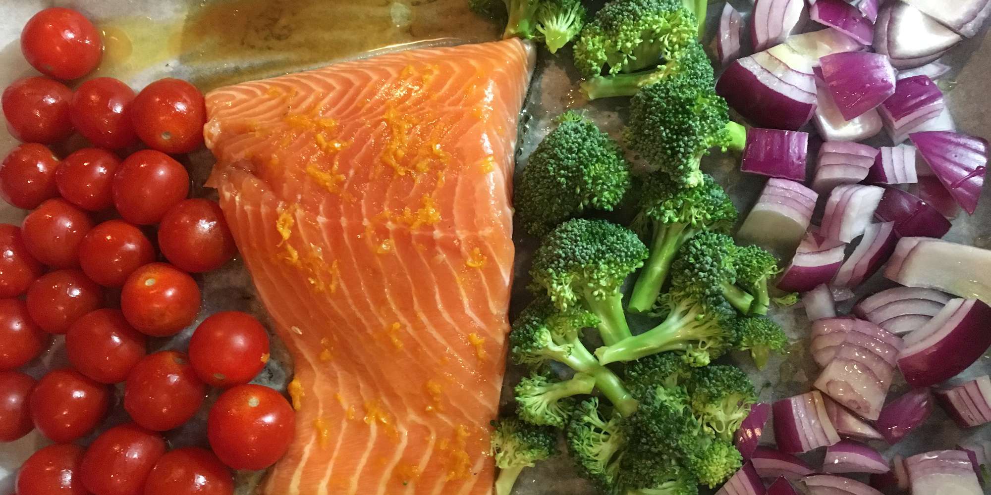 Baked Salmon with Veggies