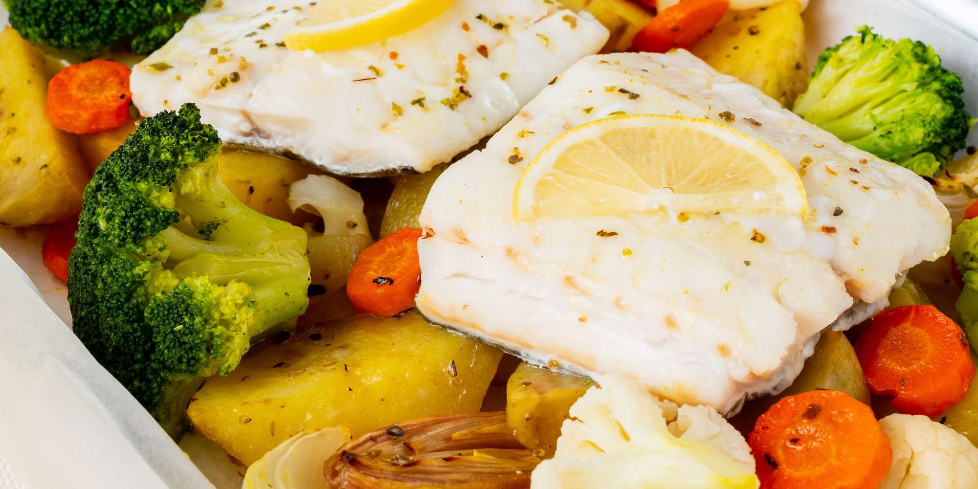 Fish with Vegetables (baked in foil)