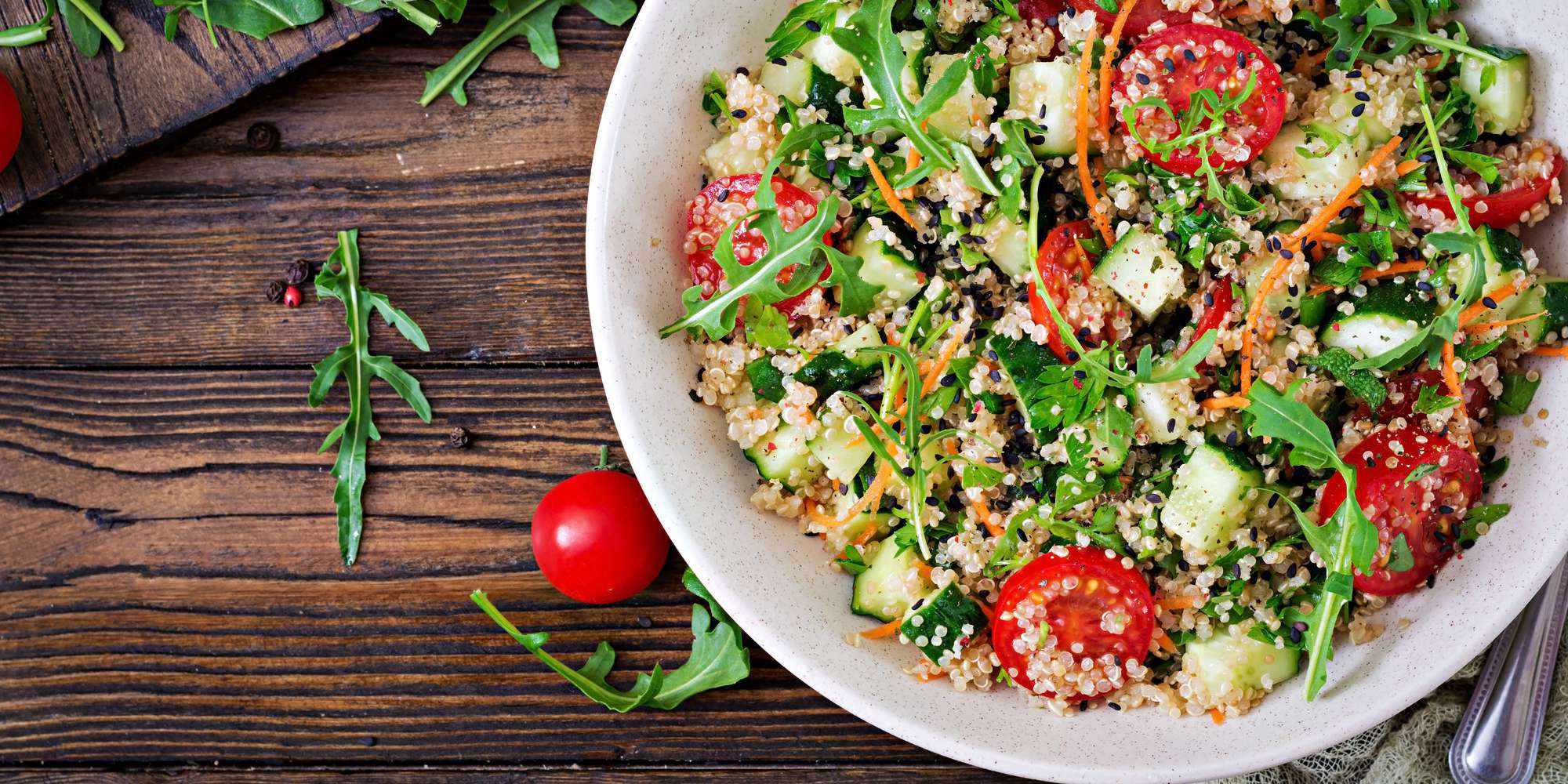 Rainbow Quinoa Vegetable Salad