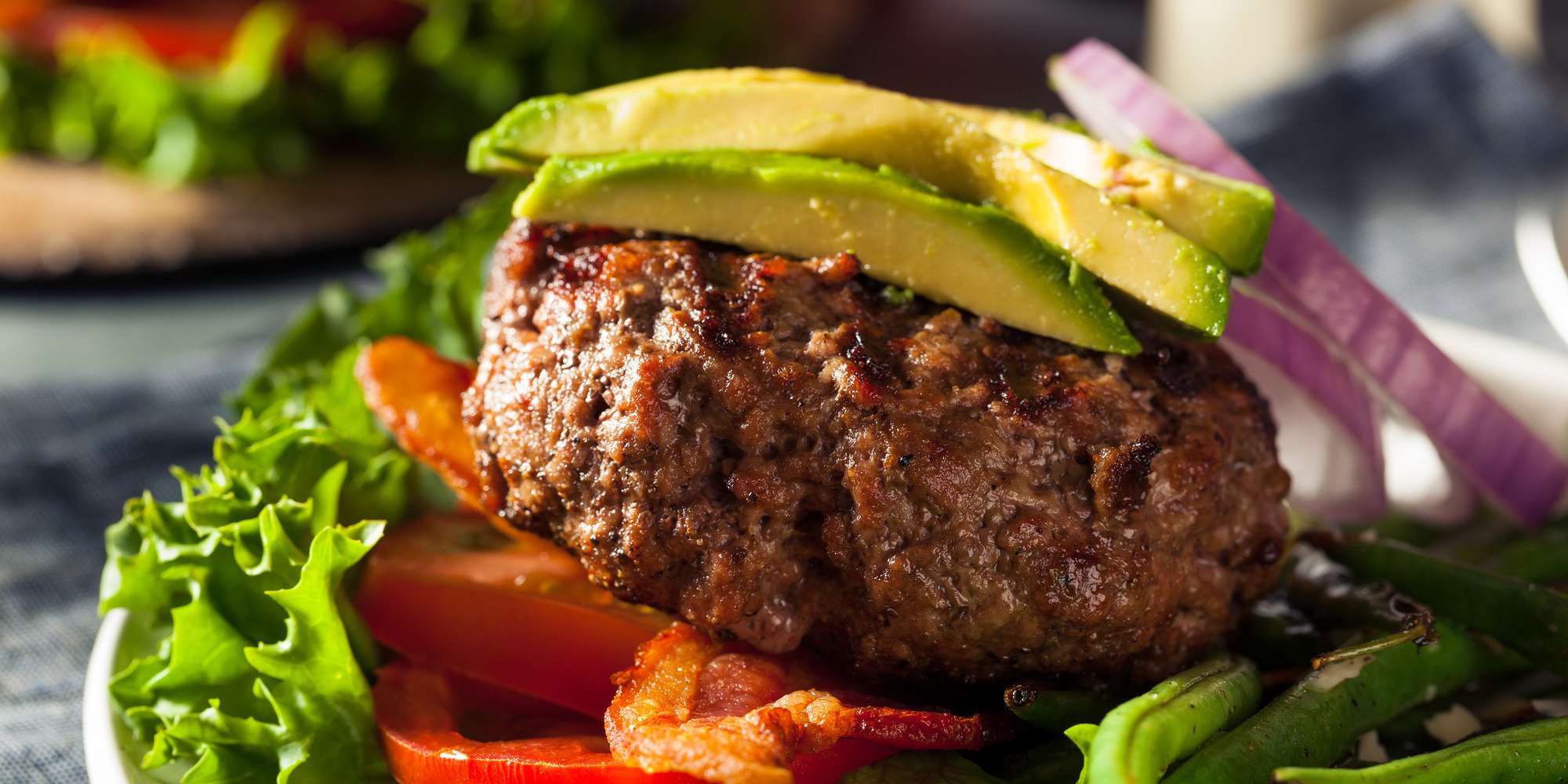 Lamb Burgers with Cucumber Guacamole