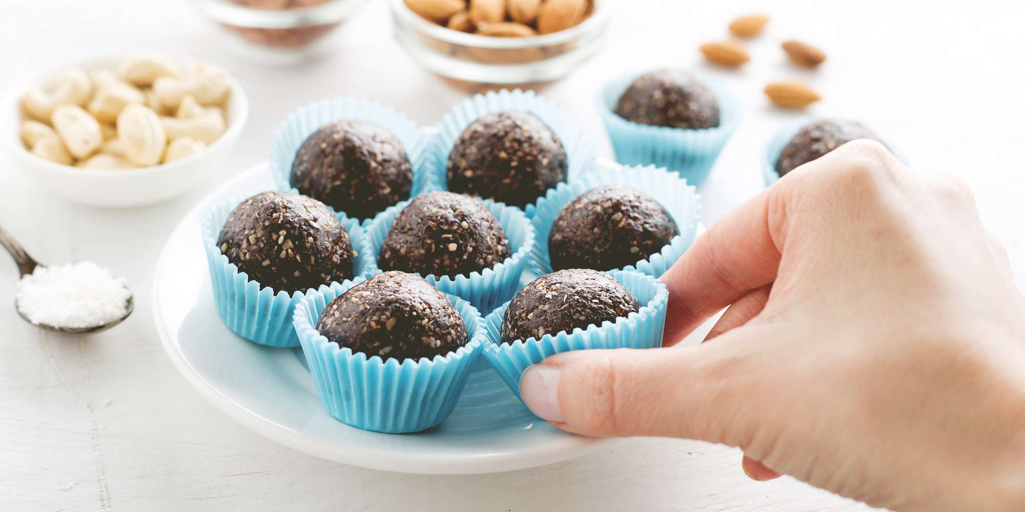 5-Ingredient Almond Butter Cup Energy Balls