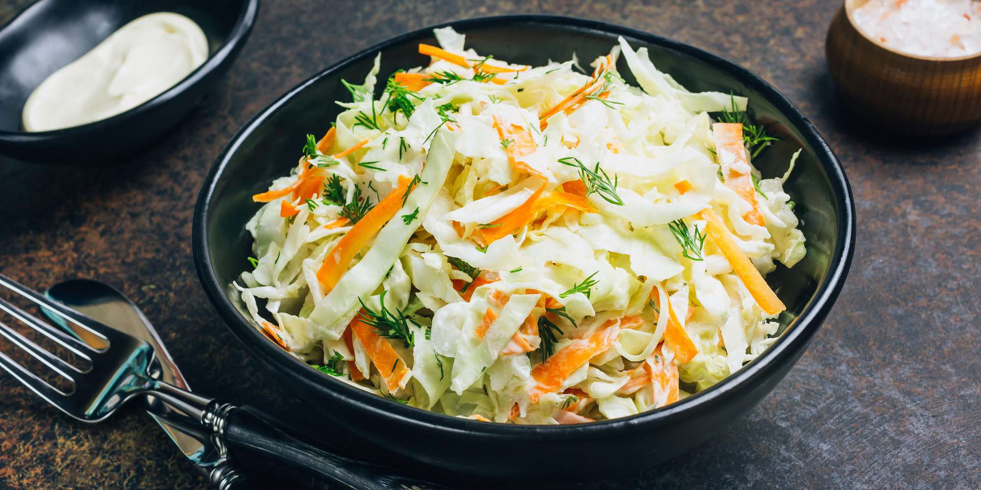 Pressed Napa Cabbage, Carrot & Black Sesame Salad