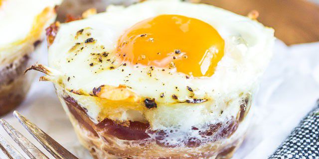 Keto Bacon Cheddar Egg Cups [BF]