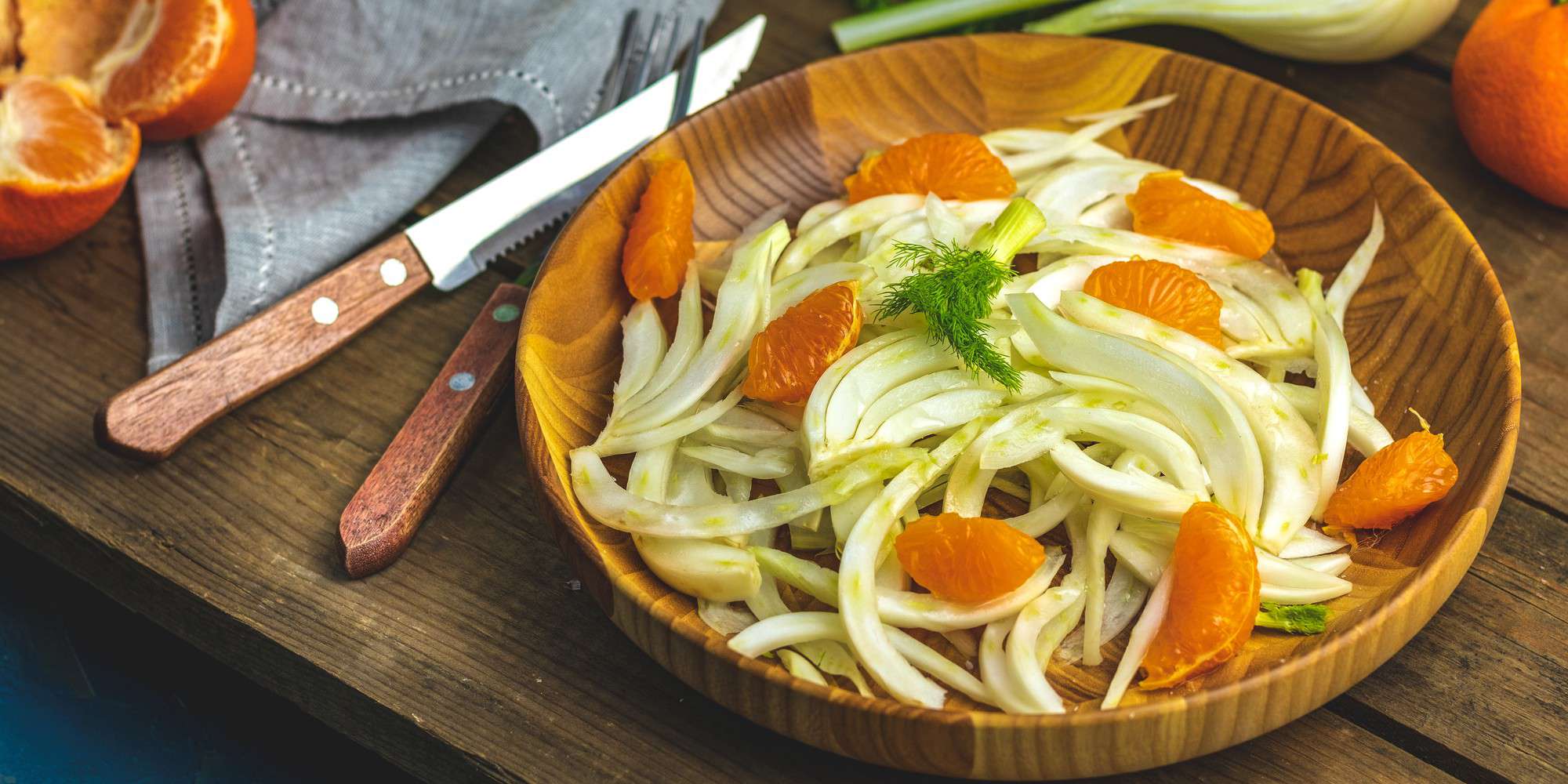 Fennel Salad with Tangerine & Dried Cherries