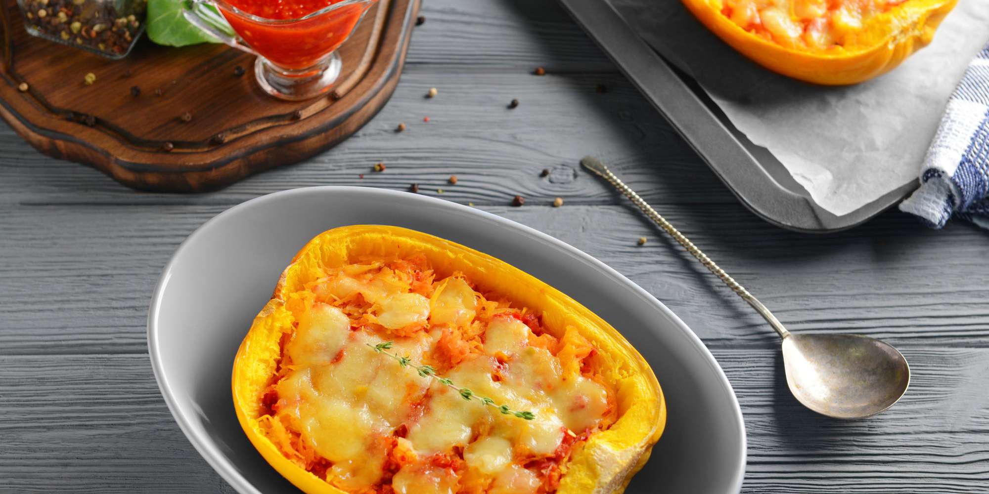 Baked Spaghetti Squash "Parmigiana"