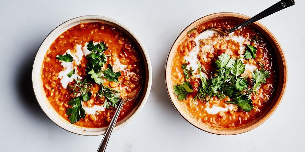Curried Lentil, Tomato, and Coconut Soup