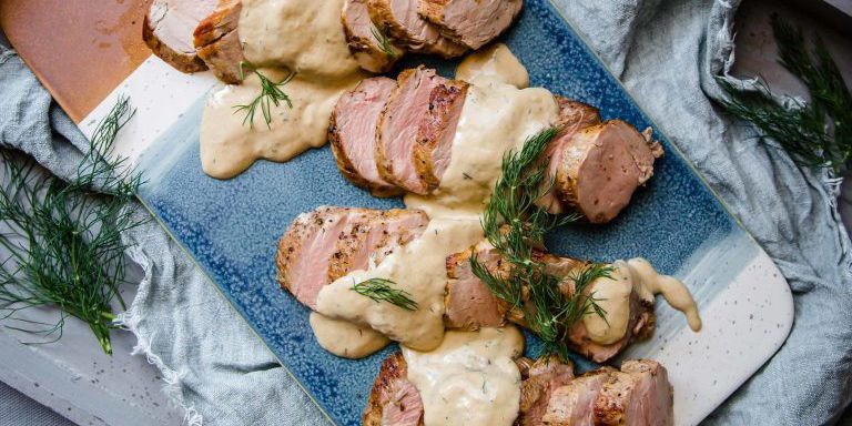 Pork Tenderloin with Creamy Dill Sauce [BR]