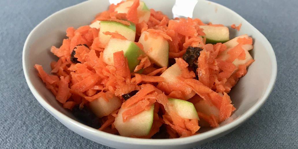 Carrot, Apple, Raisin Salad