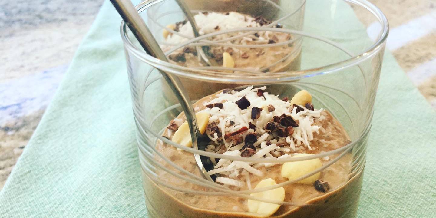 Chocolate Peanut Butter Chia Pudding