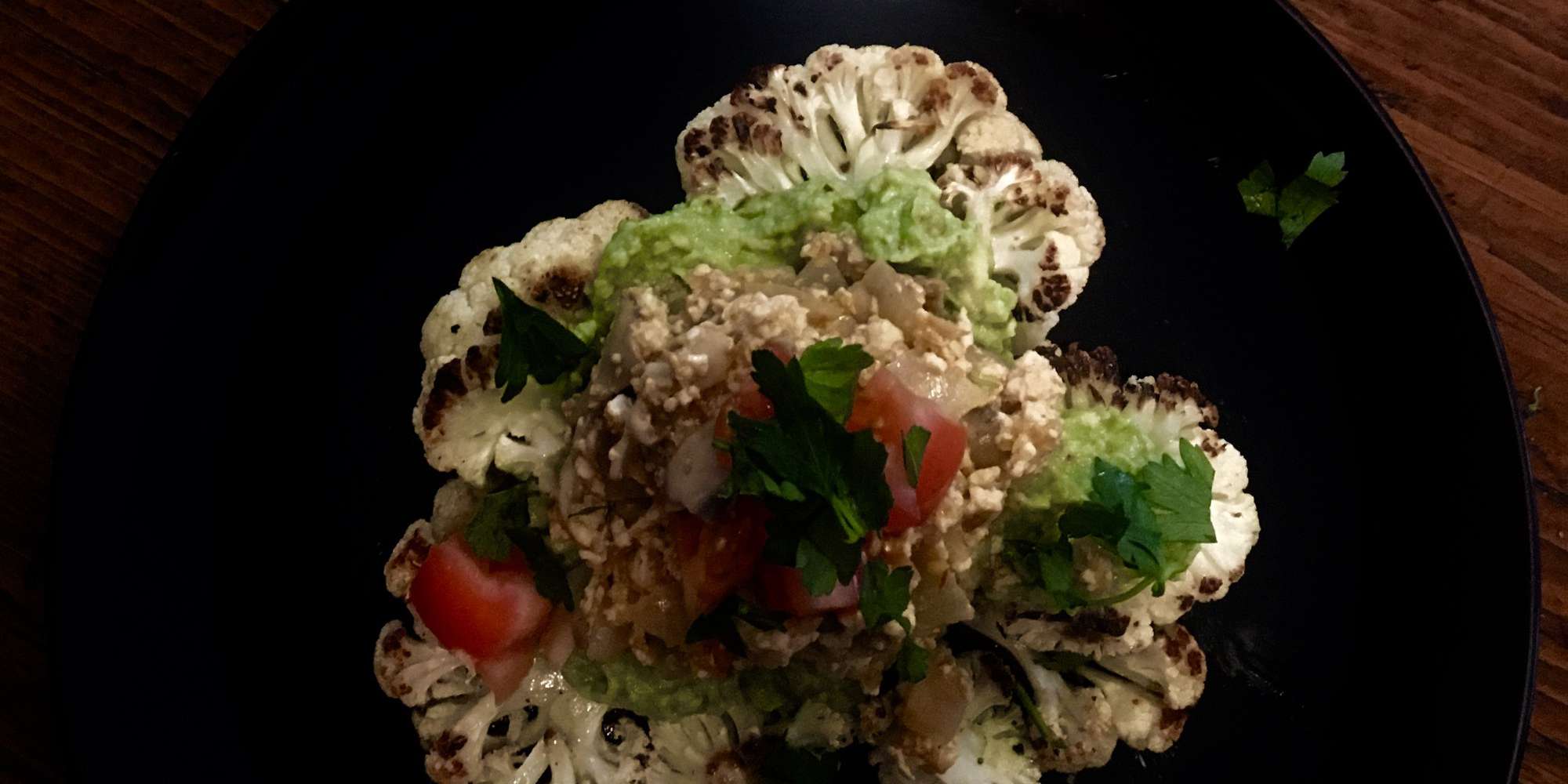 Cauliflower Avo' Smash with Tofu Scramble