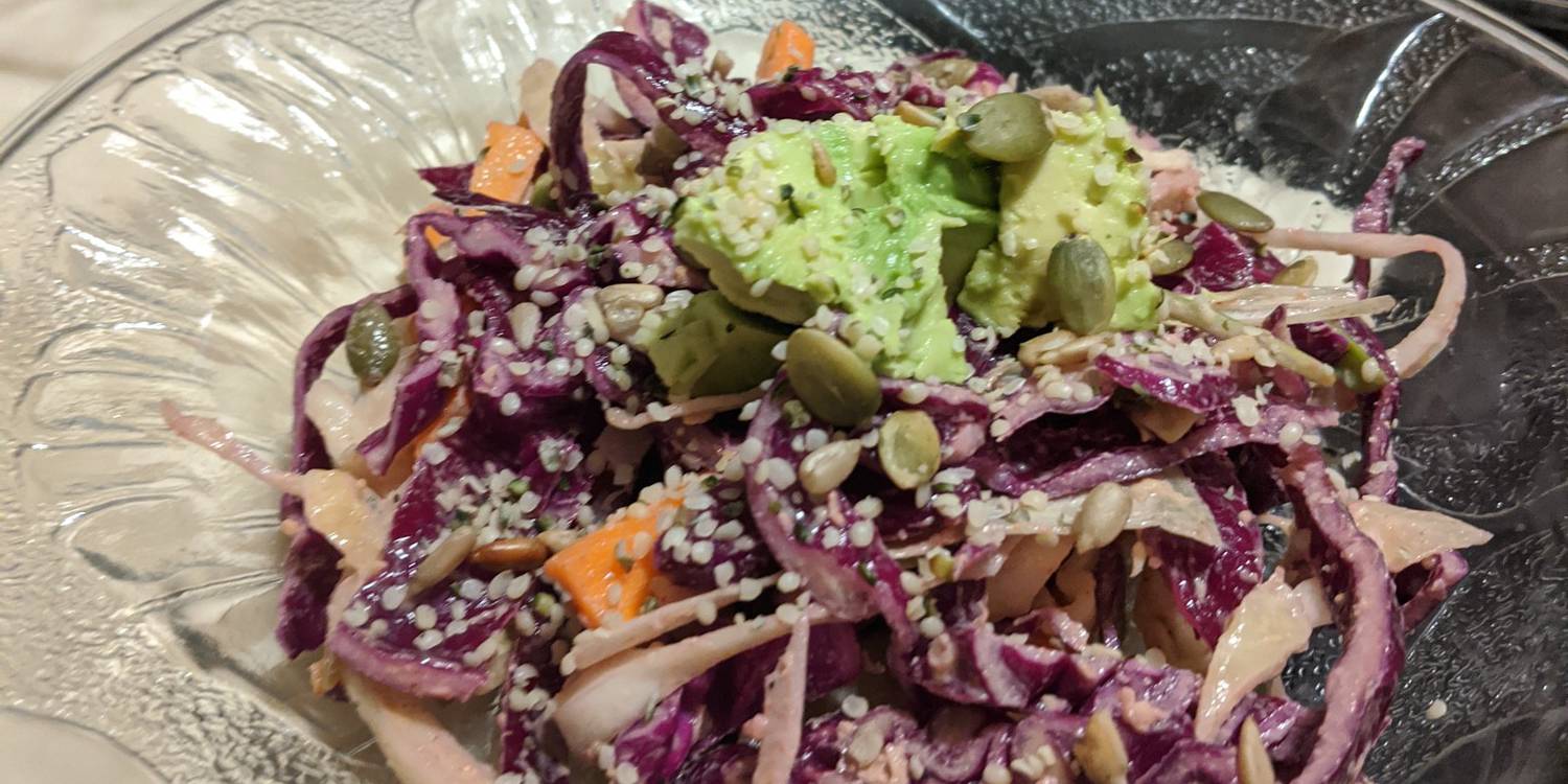 Red Cabbage Mango Salad