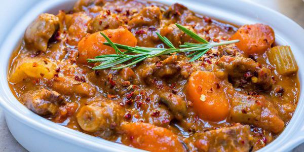 Crockpot Beef + Sweet Potato Stew