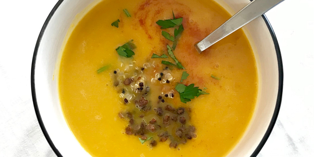 Buttercup Squash Soup, with Smoked Paprika