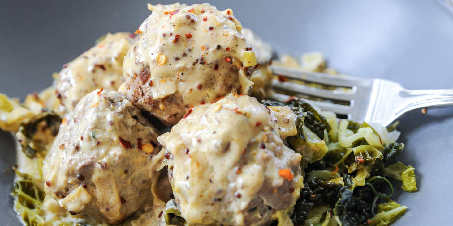 Swedish-Style Meatballs & Cabbage