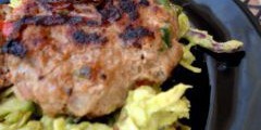 Southwest Turkey Sliders over Spicy Avocado Slaw