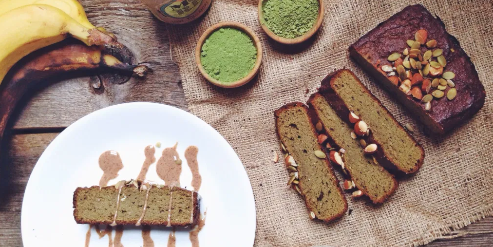 Matcha Moringa Banana Bread