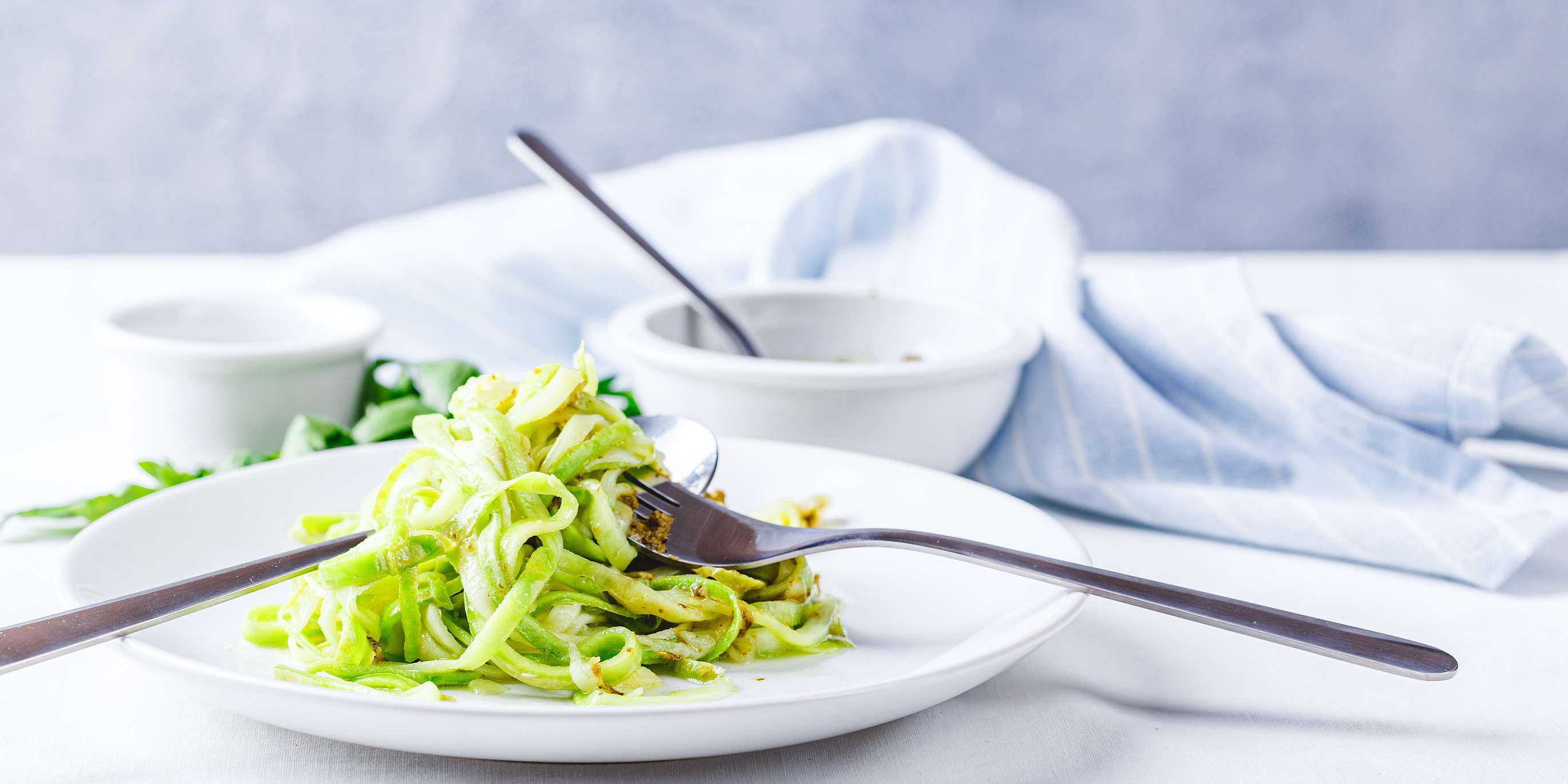 Pesto Chicken with Zucchini Noodles