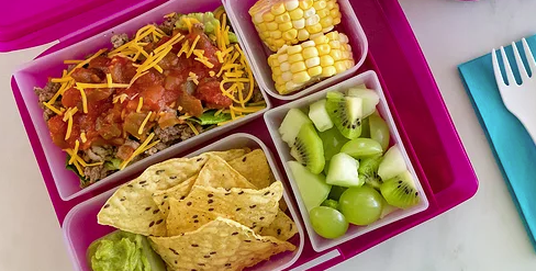 Taco Salad Bento Lunch for Kids
