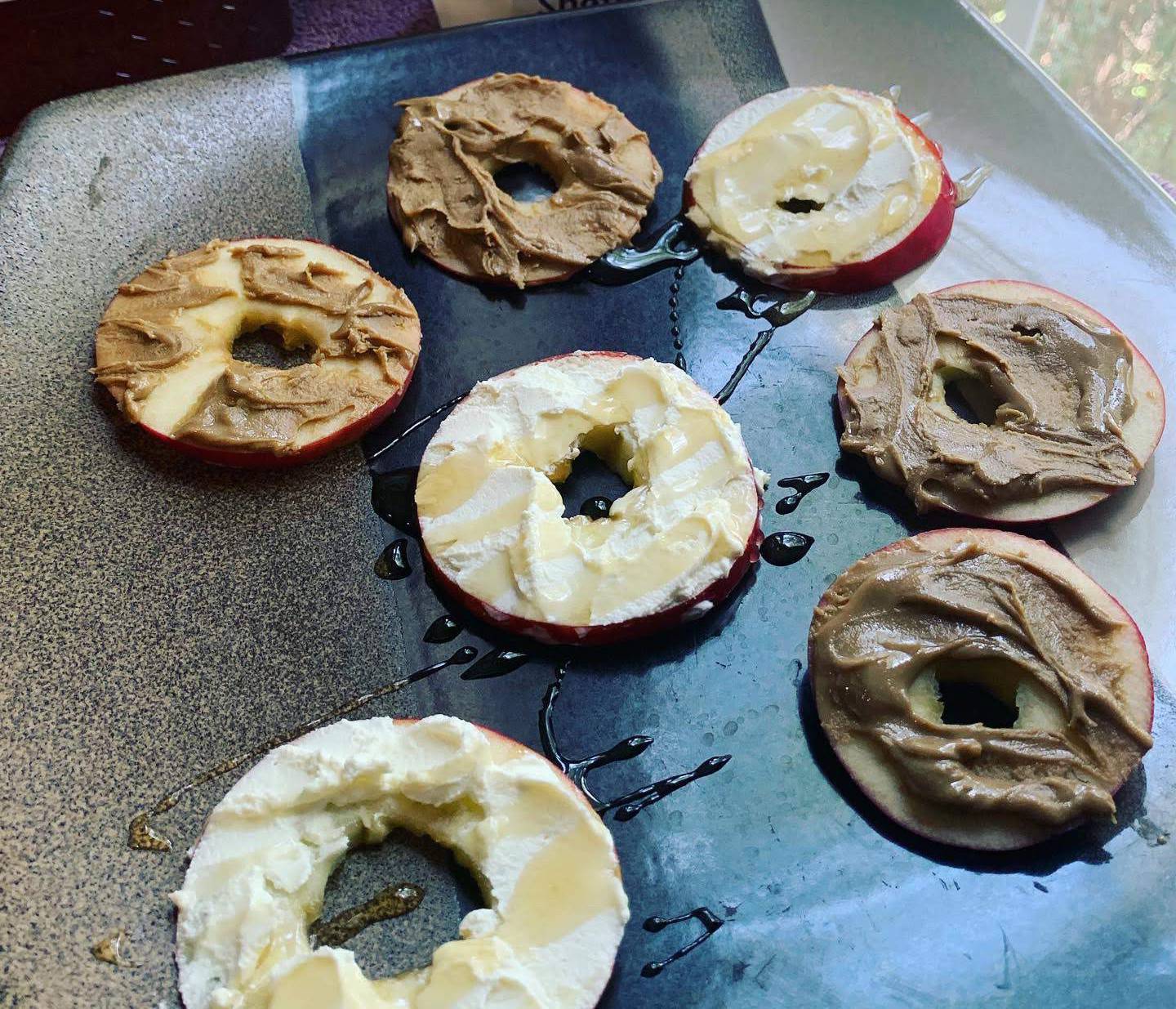 Nut Butter and Cream Cheese Apples