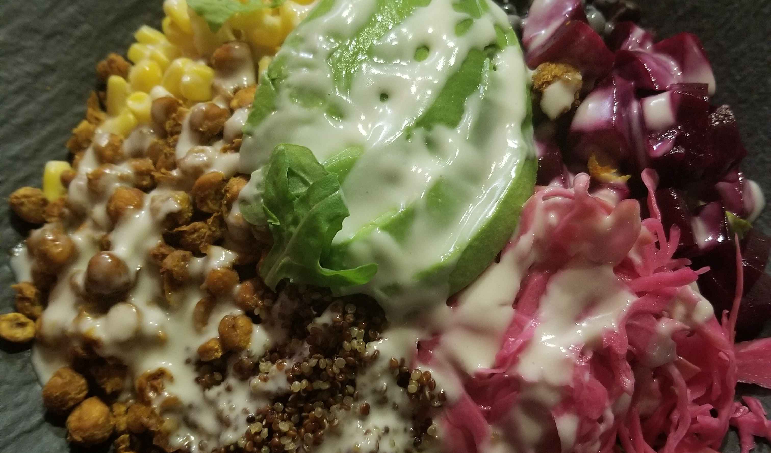 Quinoa, Chickpea, Avocado Salad
