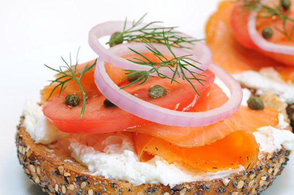 Bagel with Cream Cheese and Lox