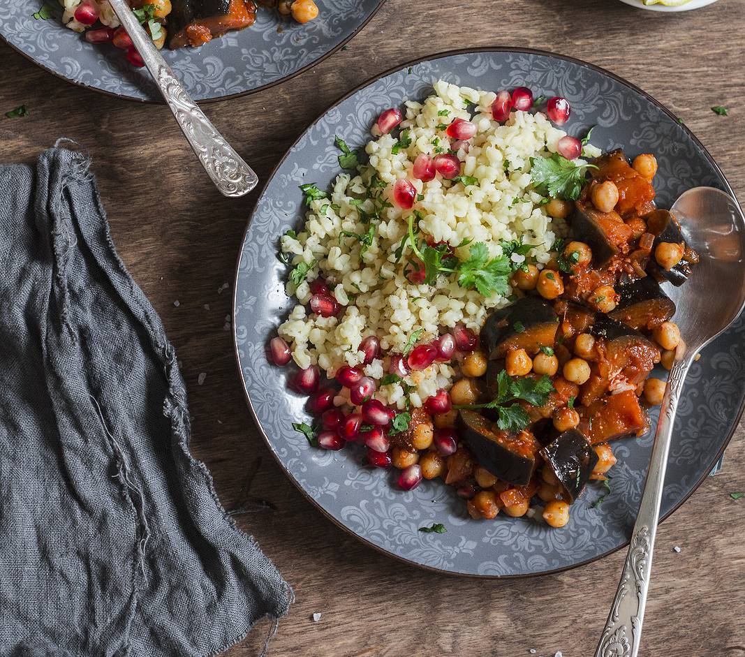 Moroccan Style Eggplant and Tomato Stew