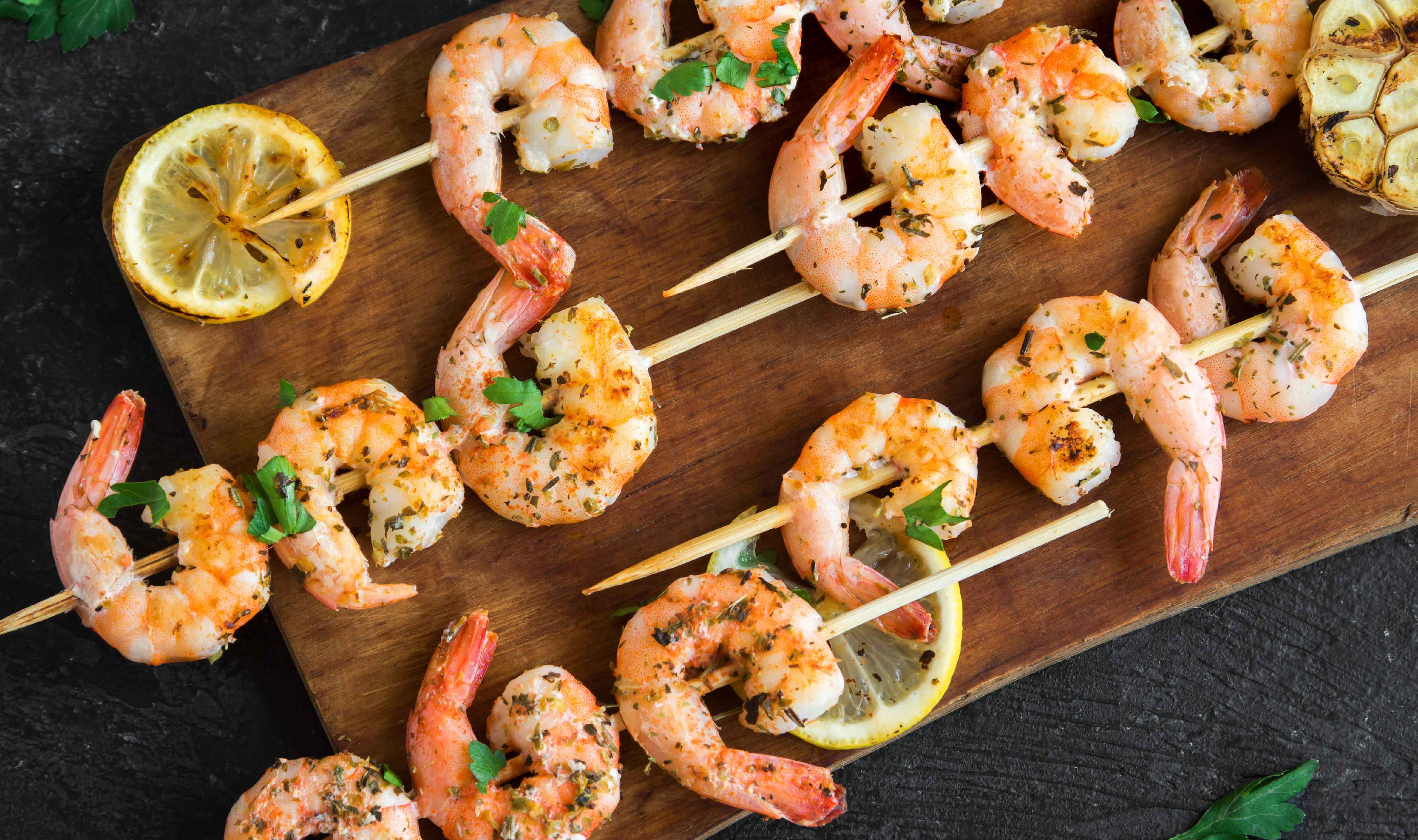 Cilantro Lime Shrimp Skewers