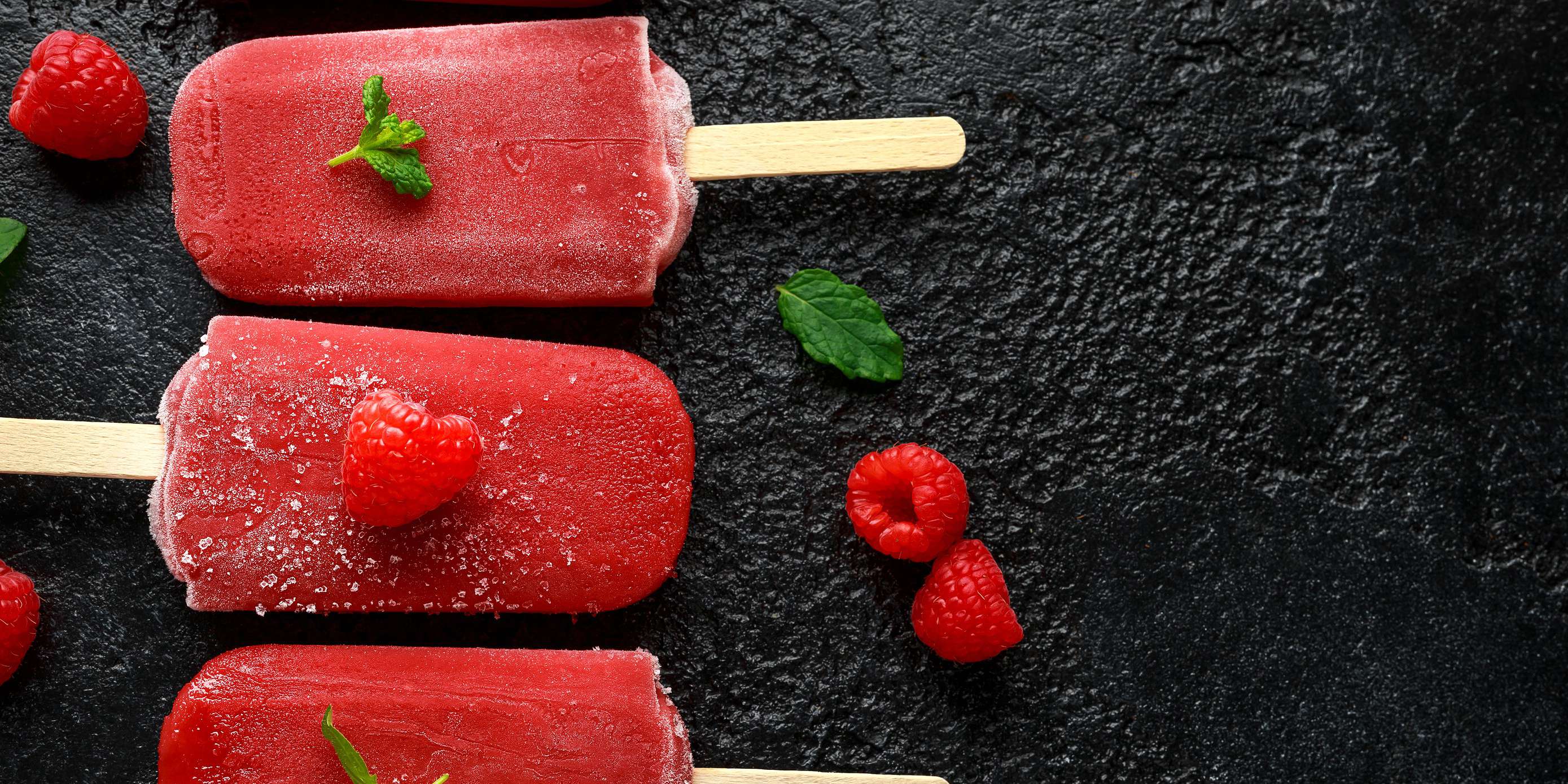 Homemade Raspberry Popsicles