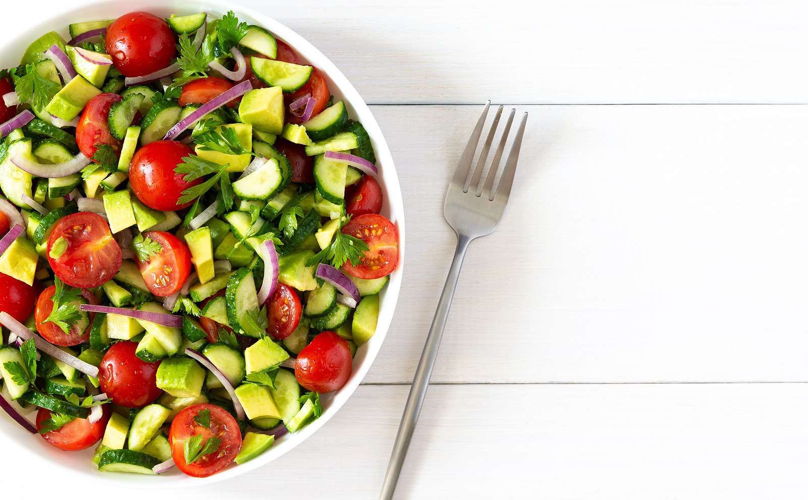 Simple Tomato Cucumber Salad