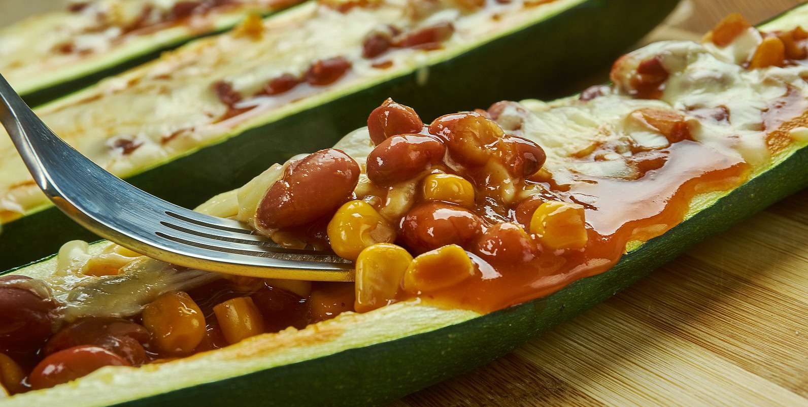 Mexican Zucchini Burrito Boats