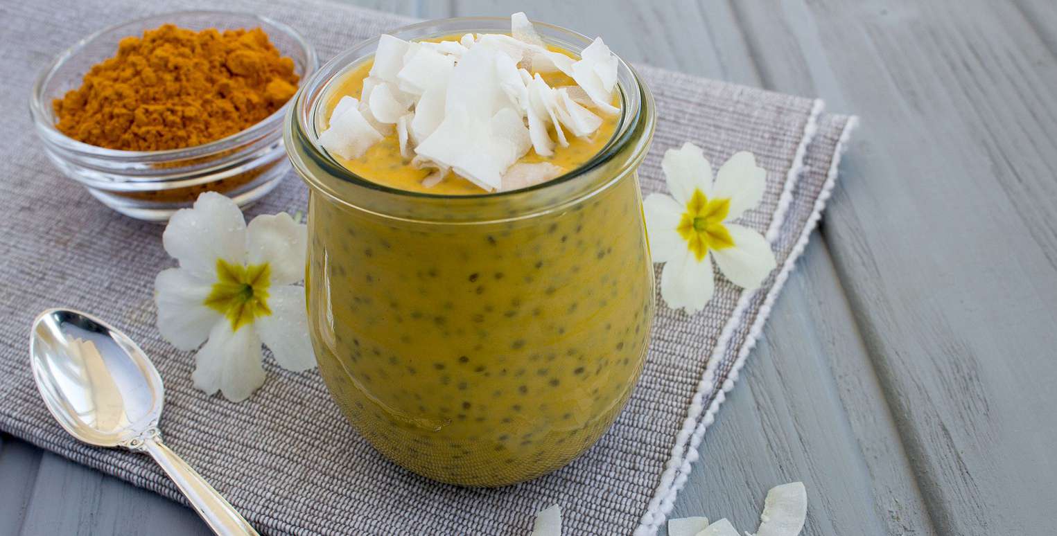 Coconut Lemon & Turmeric Chia Pudding