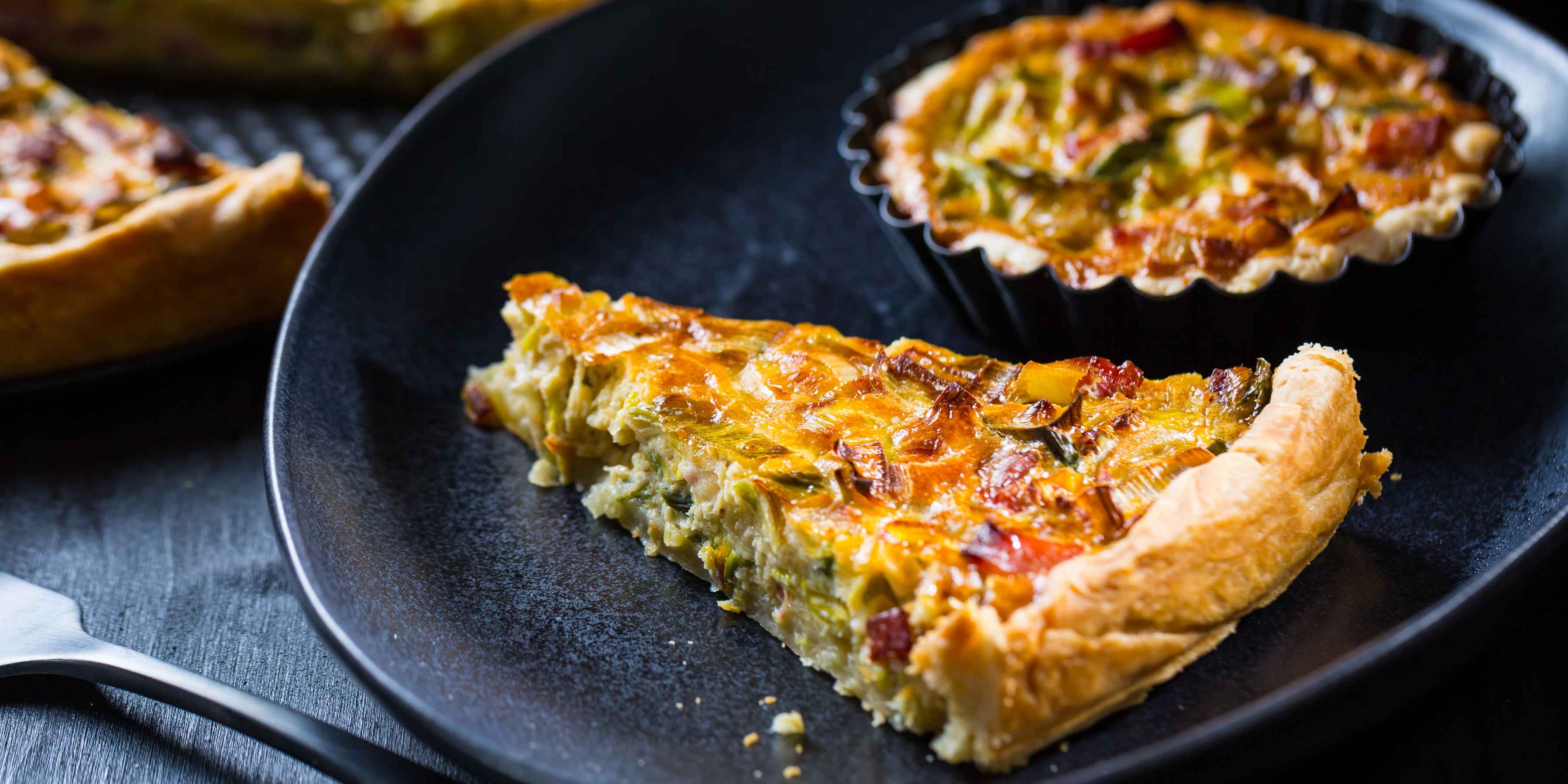 Leek & Onion Puff Pastry Tart - This Healthy Table