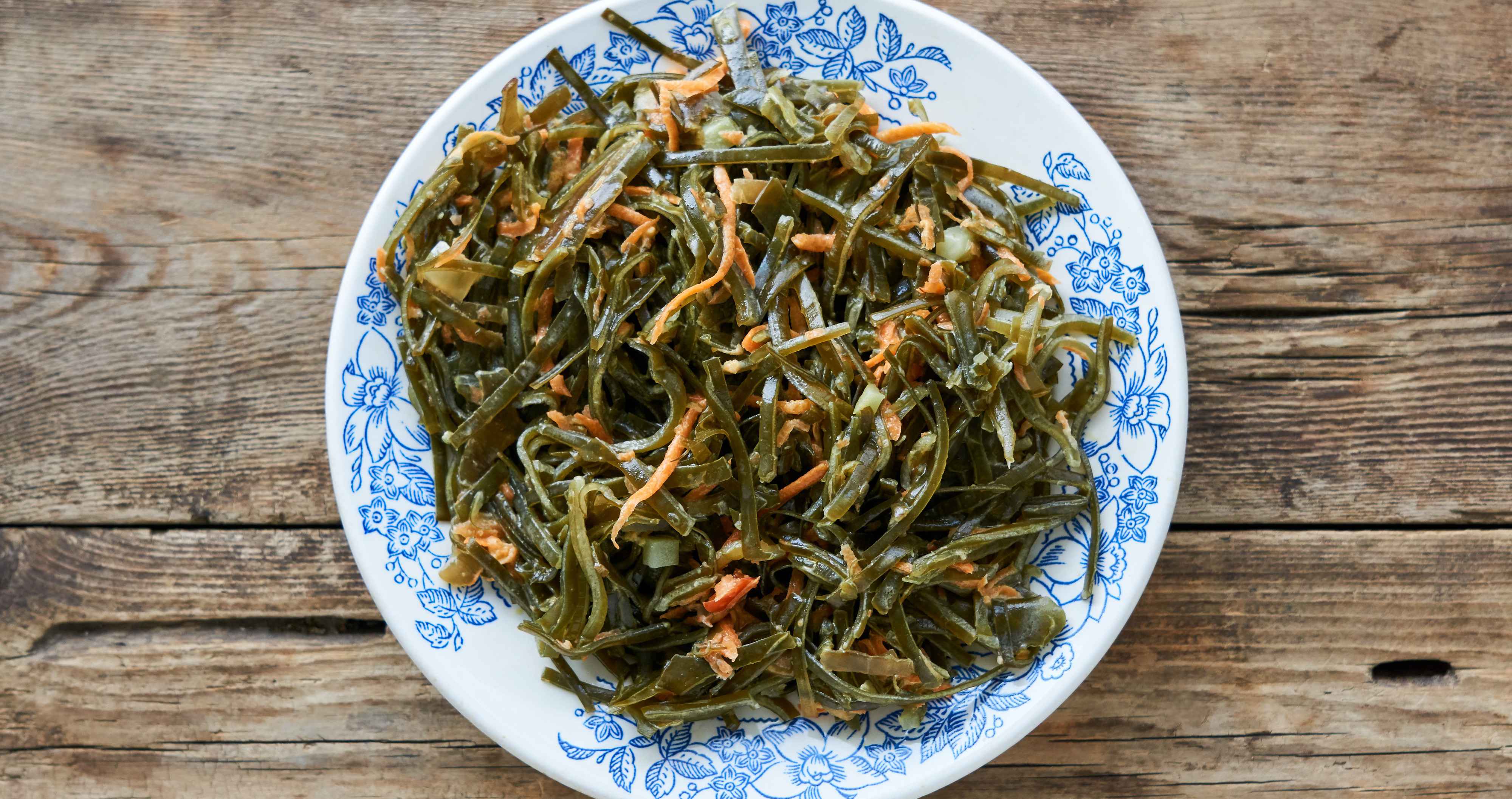 Shaved Rainbow Carrot Seaweed Salad