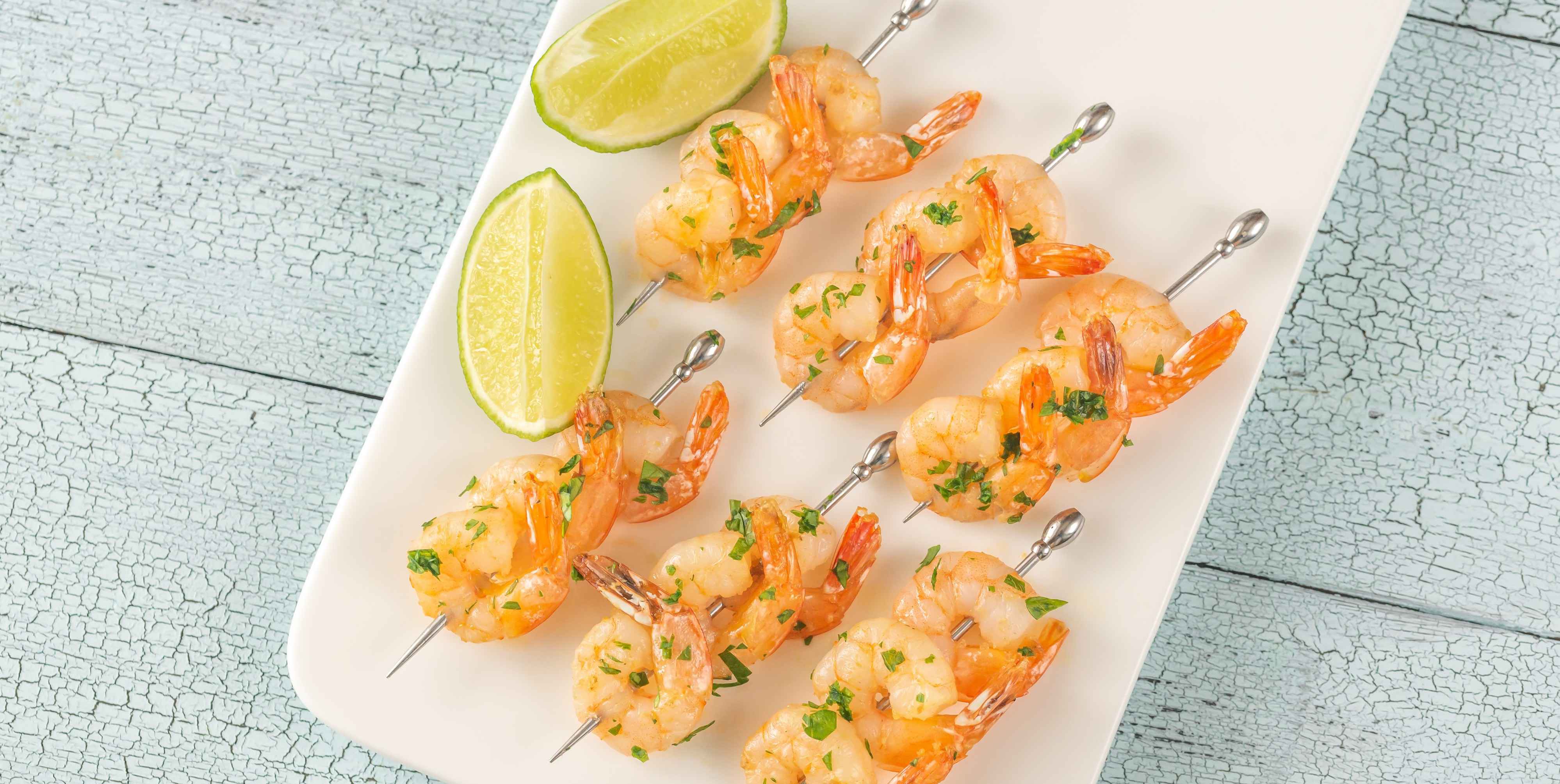 Cilantro Lime Shrimp Skewers