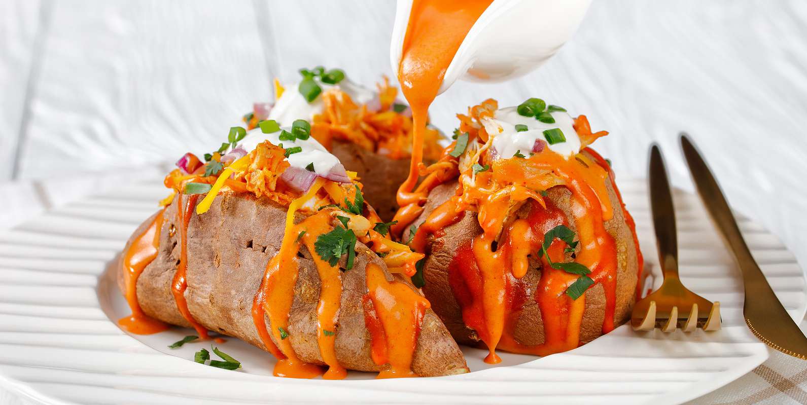 Thai Stuffed Sweet Potatoes