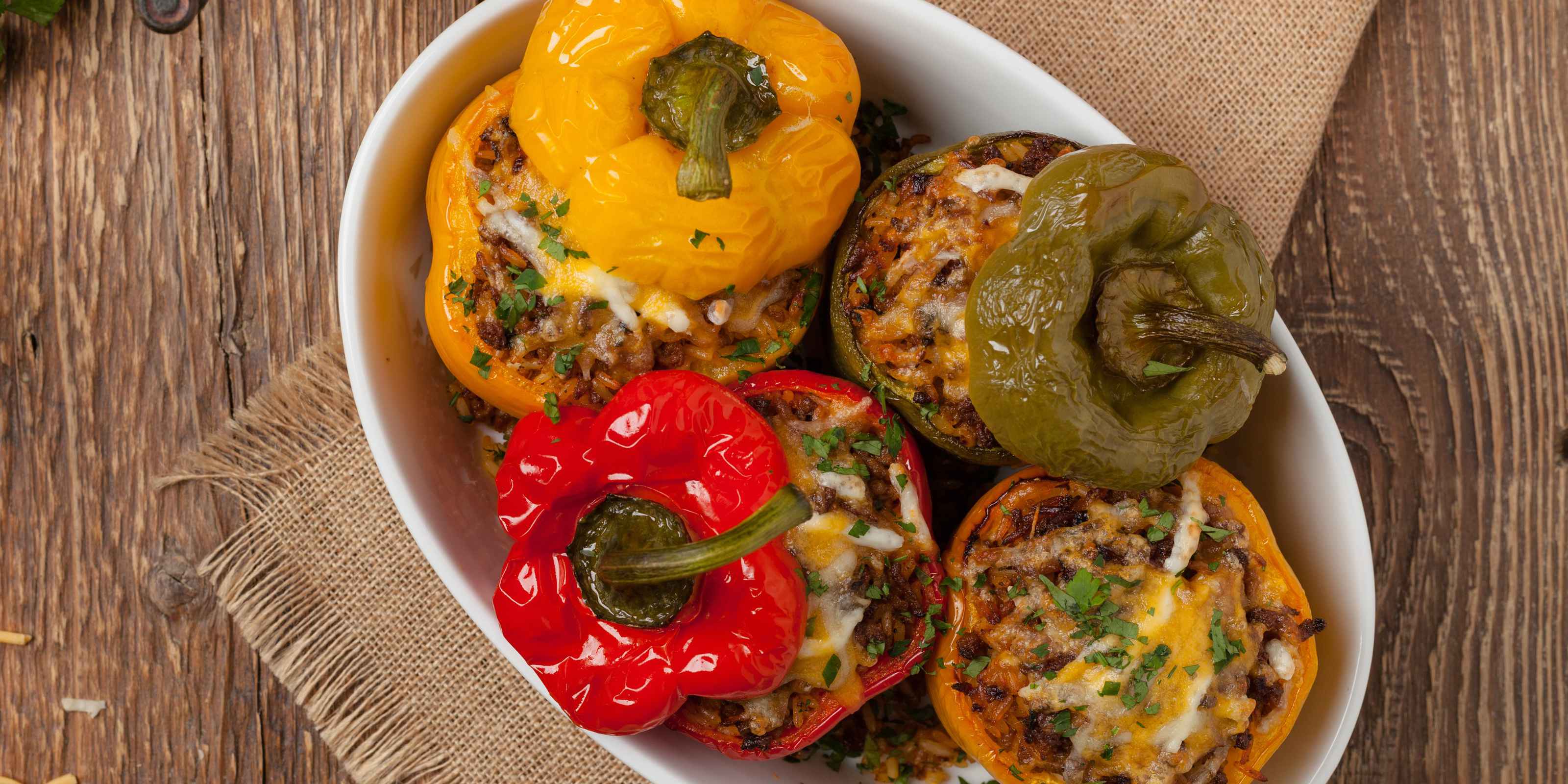 Beef & Bell Pepper Potato Skins