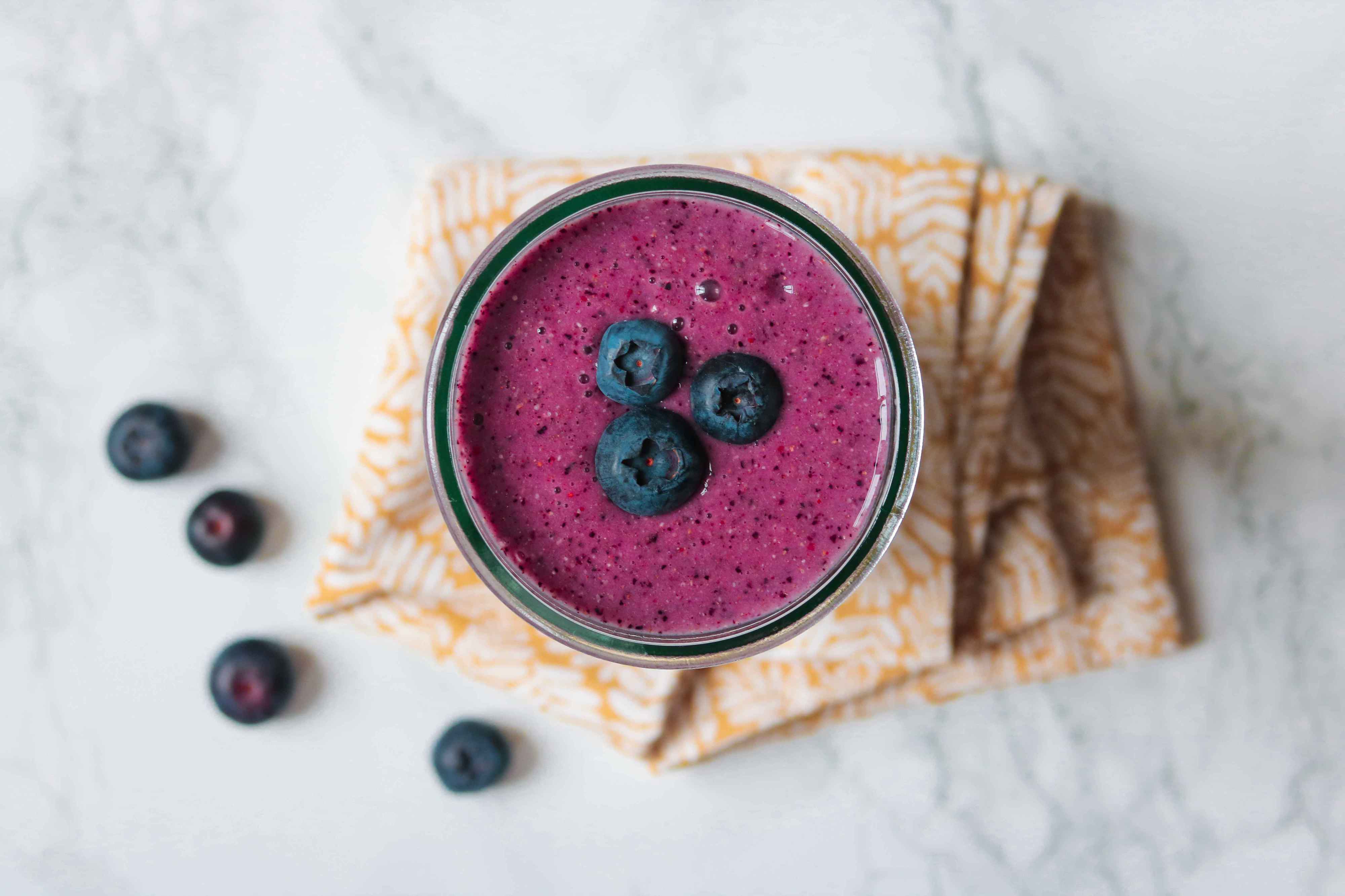 Antioxidant Blueberry Protein Smoothie