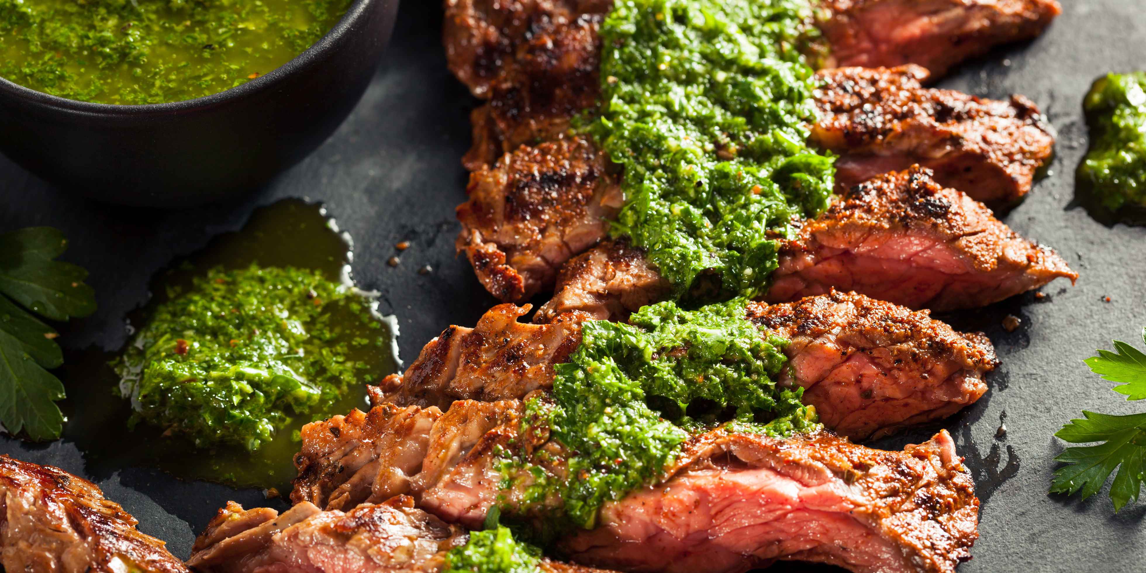 Skirt Steak with Chimichurri Sauce