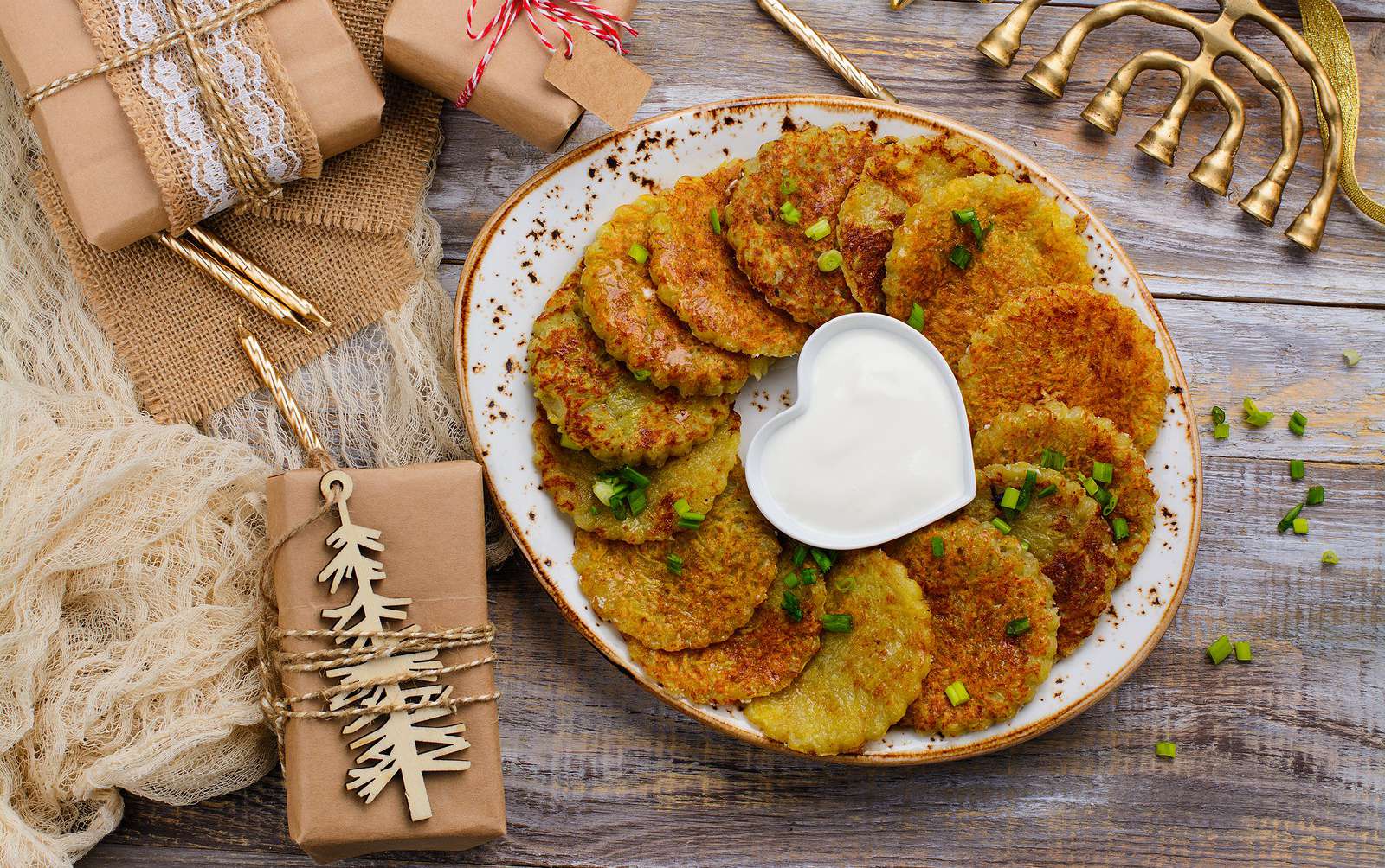Potato and Parsnip Latkes