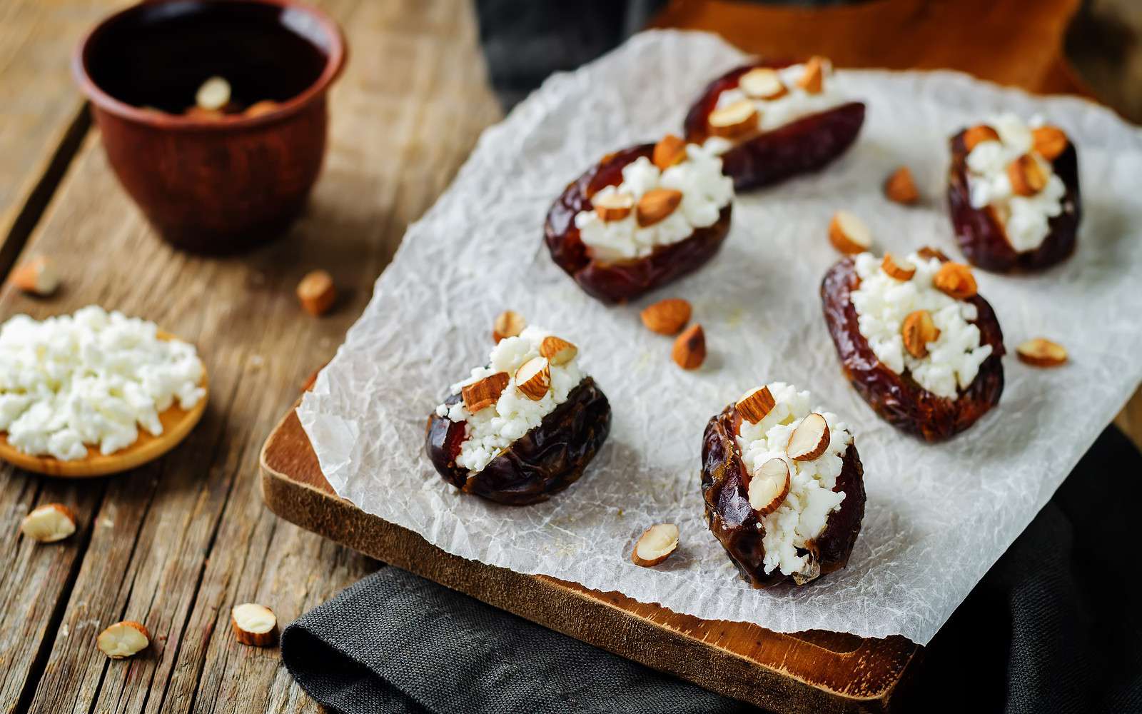 Goat Cheese Stuffed Dates