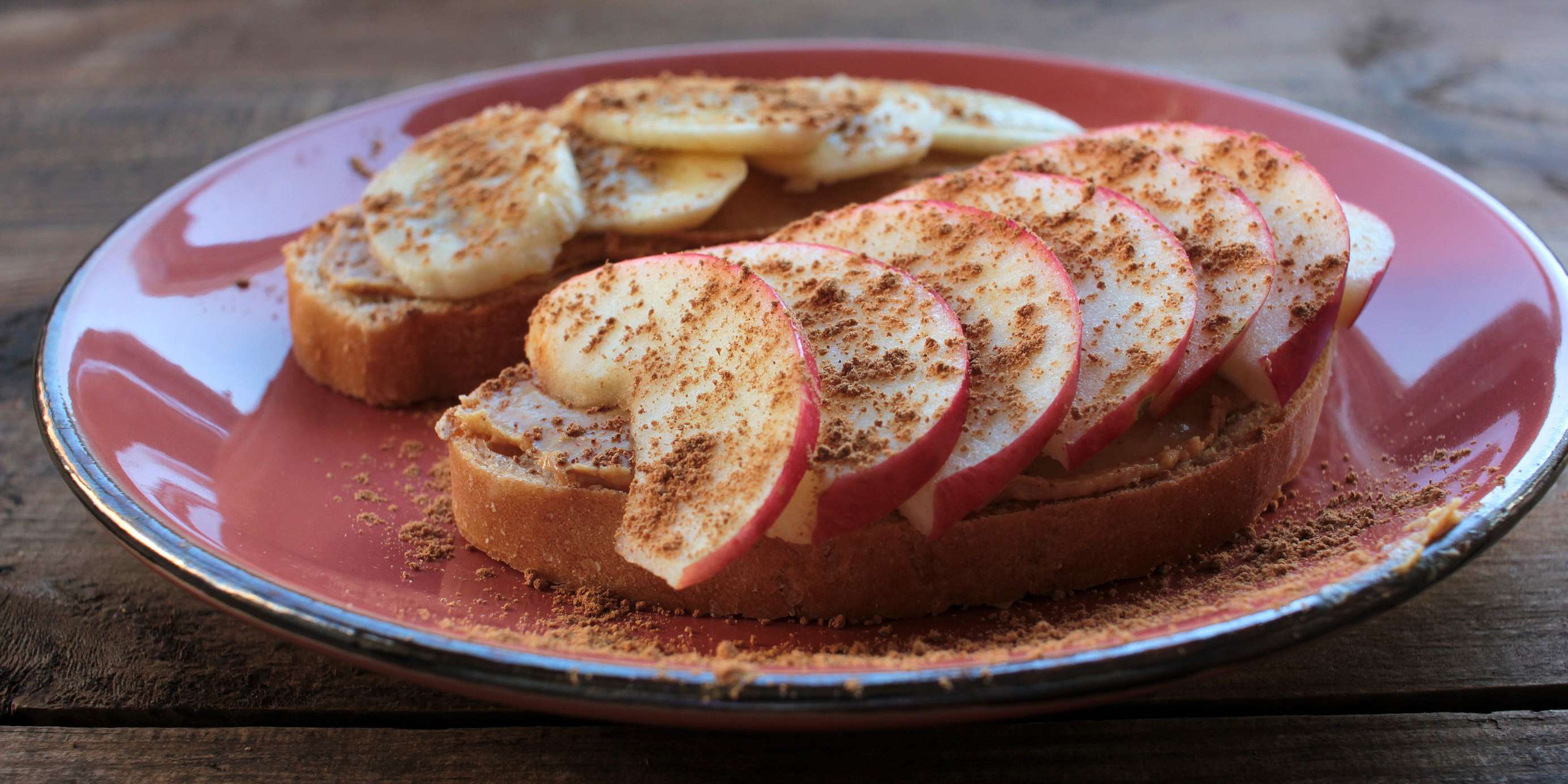 Toast with Almond Butter and Apple Slices