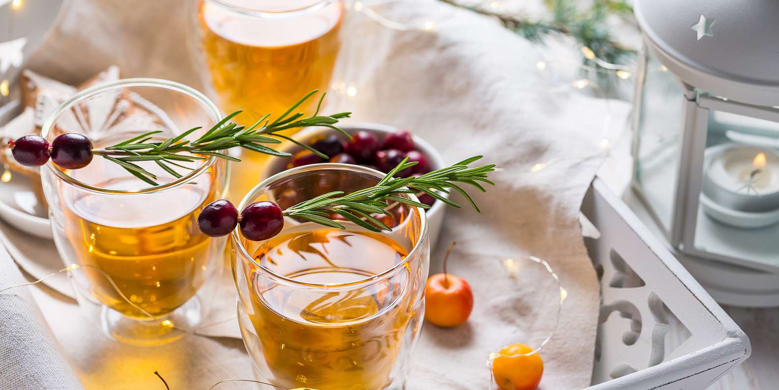 Fizzy Rosemary Cider Mocktail