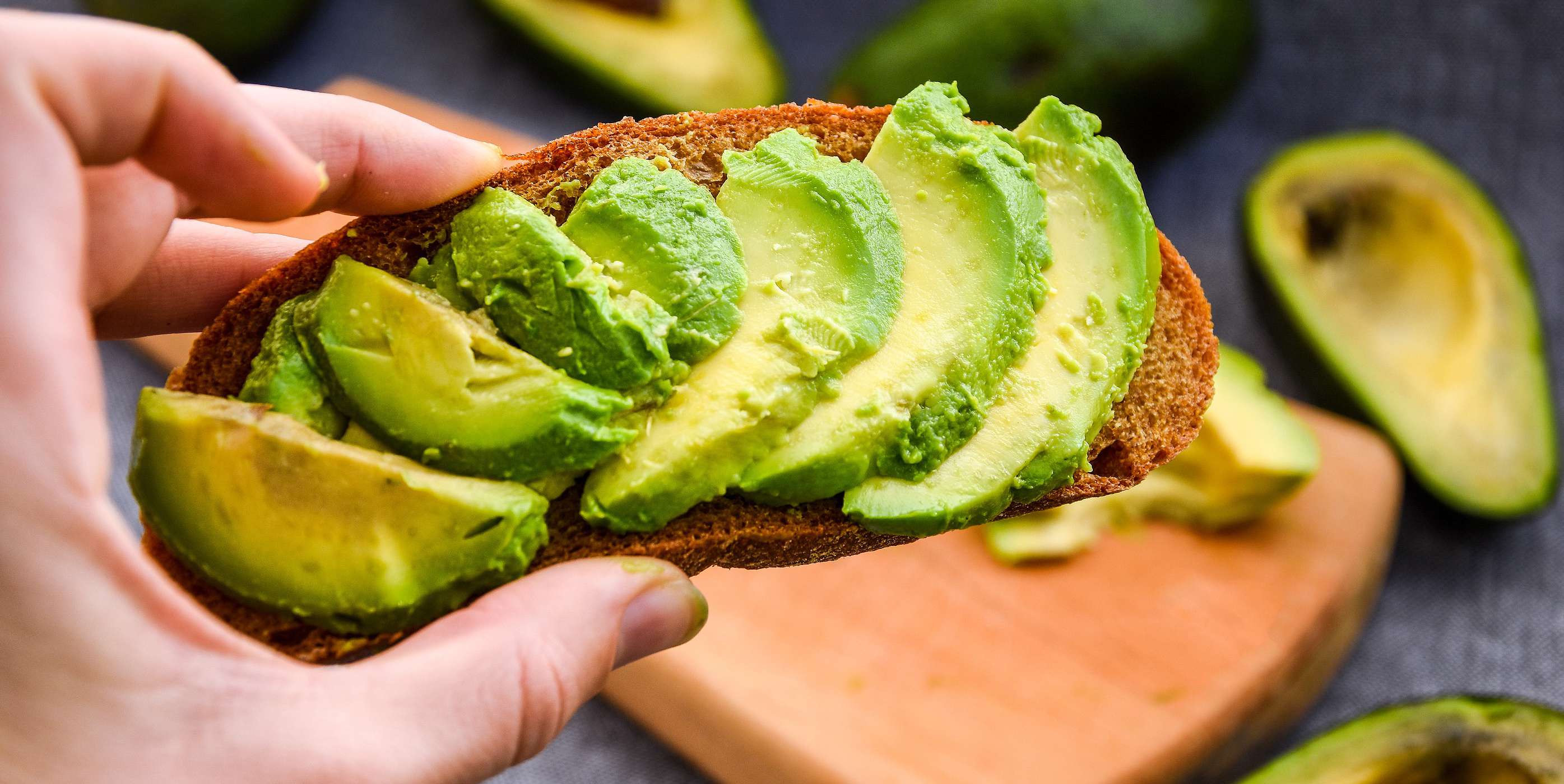 Toast With Refried Beans and Avocado