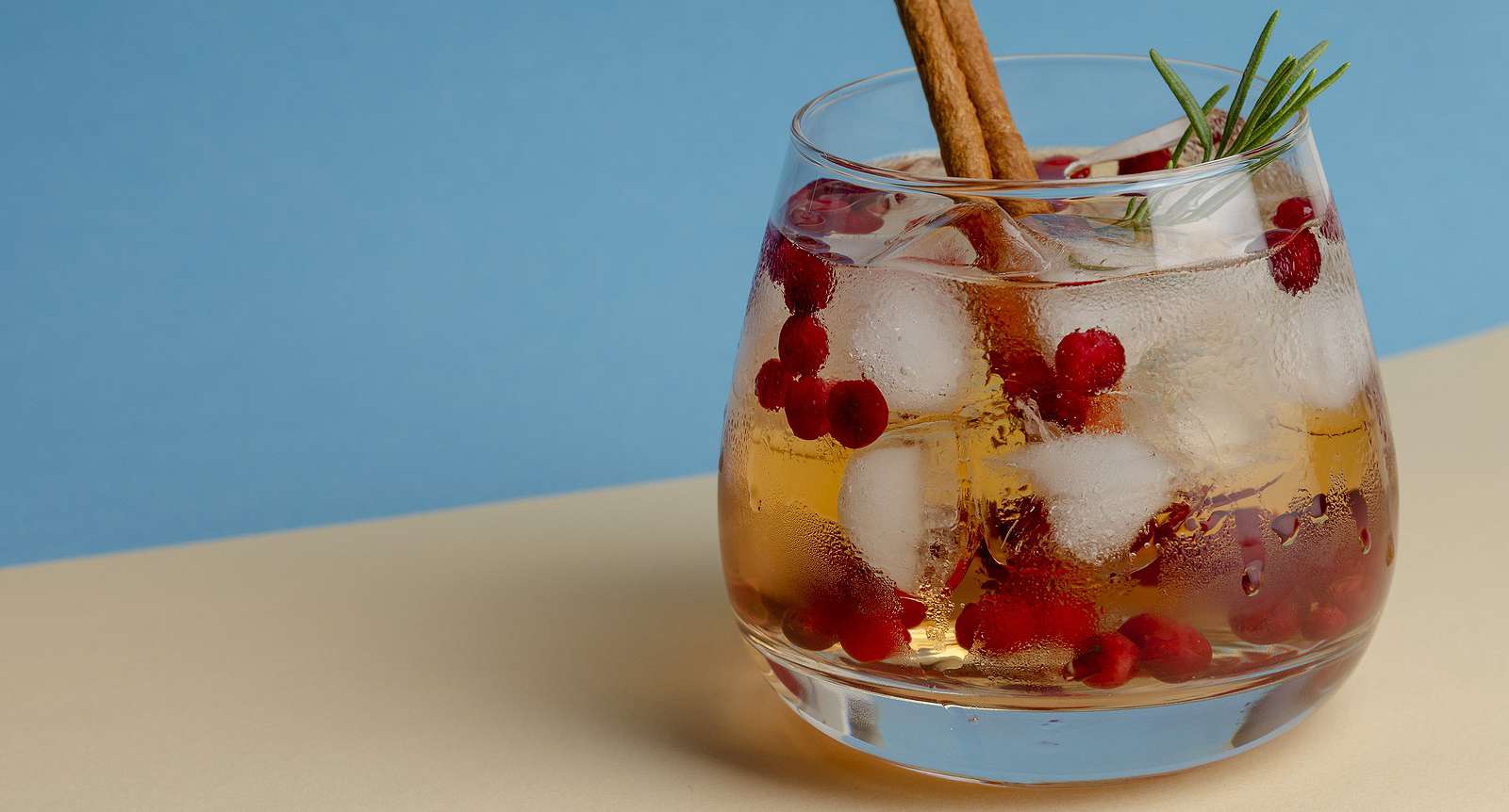 Holiday Kombucha Spritzer Mocktail