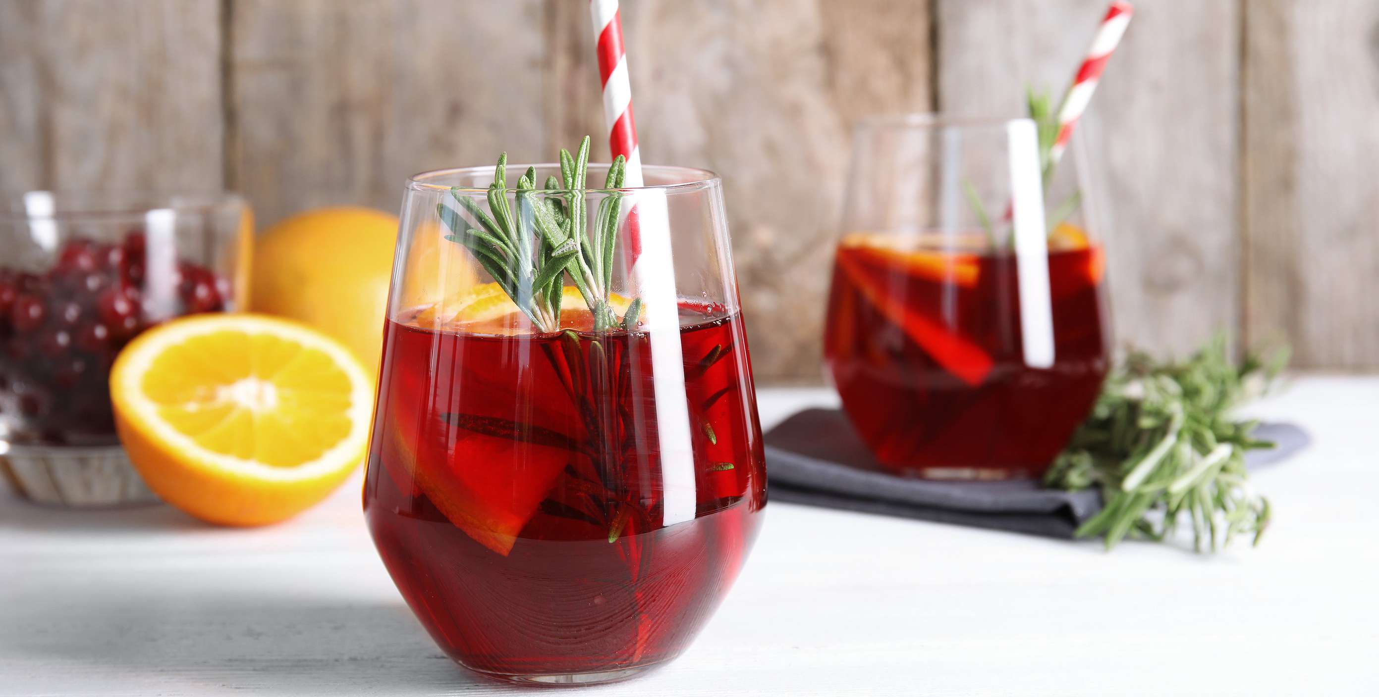 Spiced Cranberry Spritzers