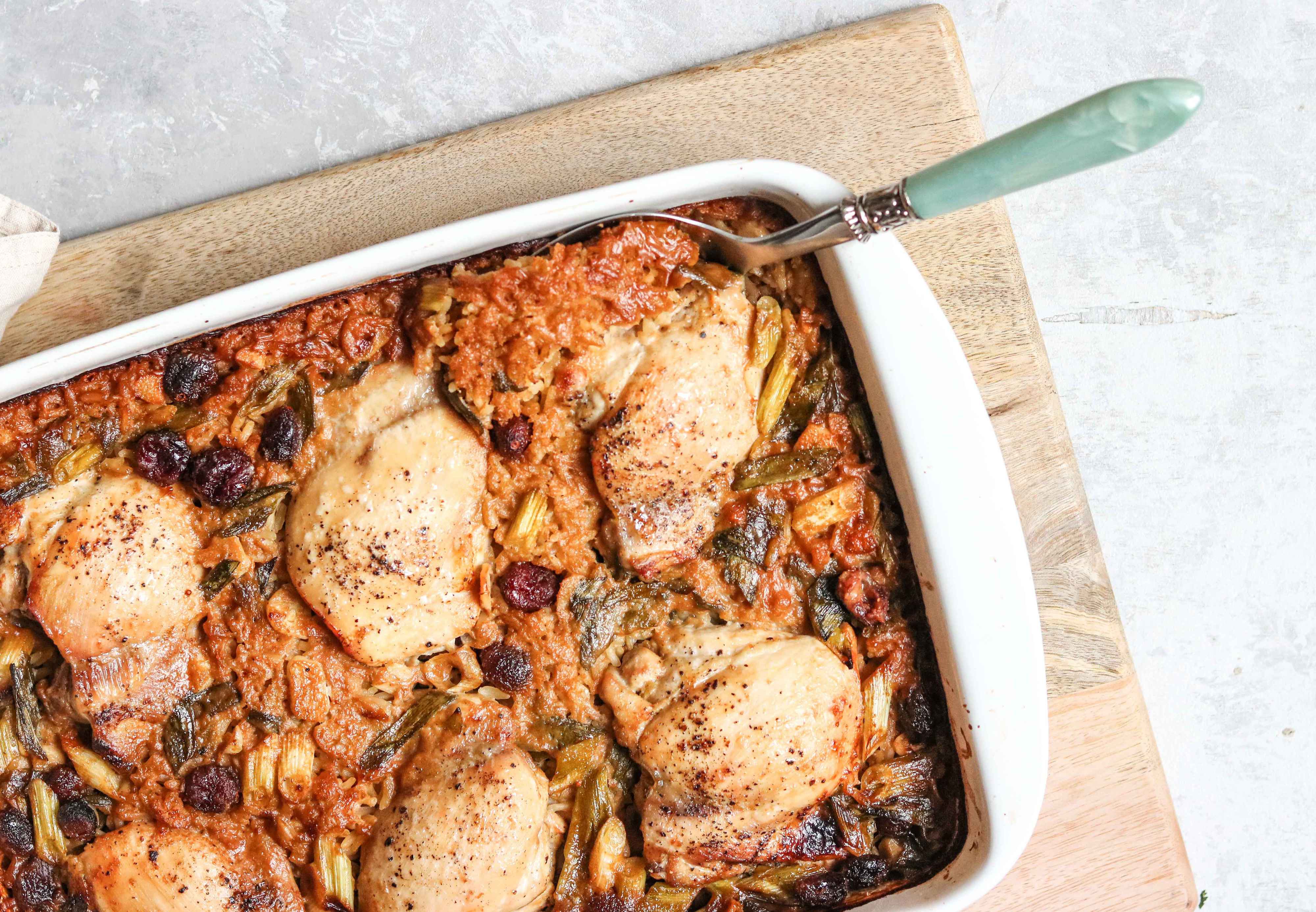 Chicken Thighs with Hoisin Rice