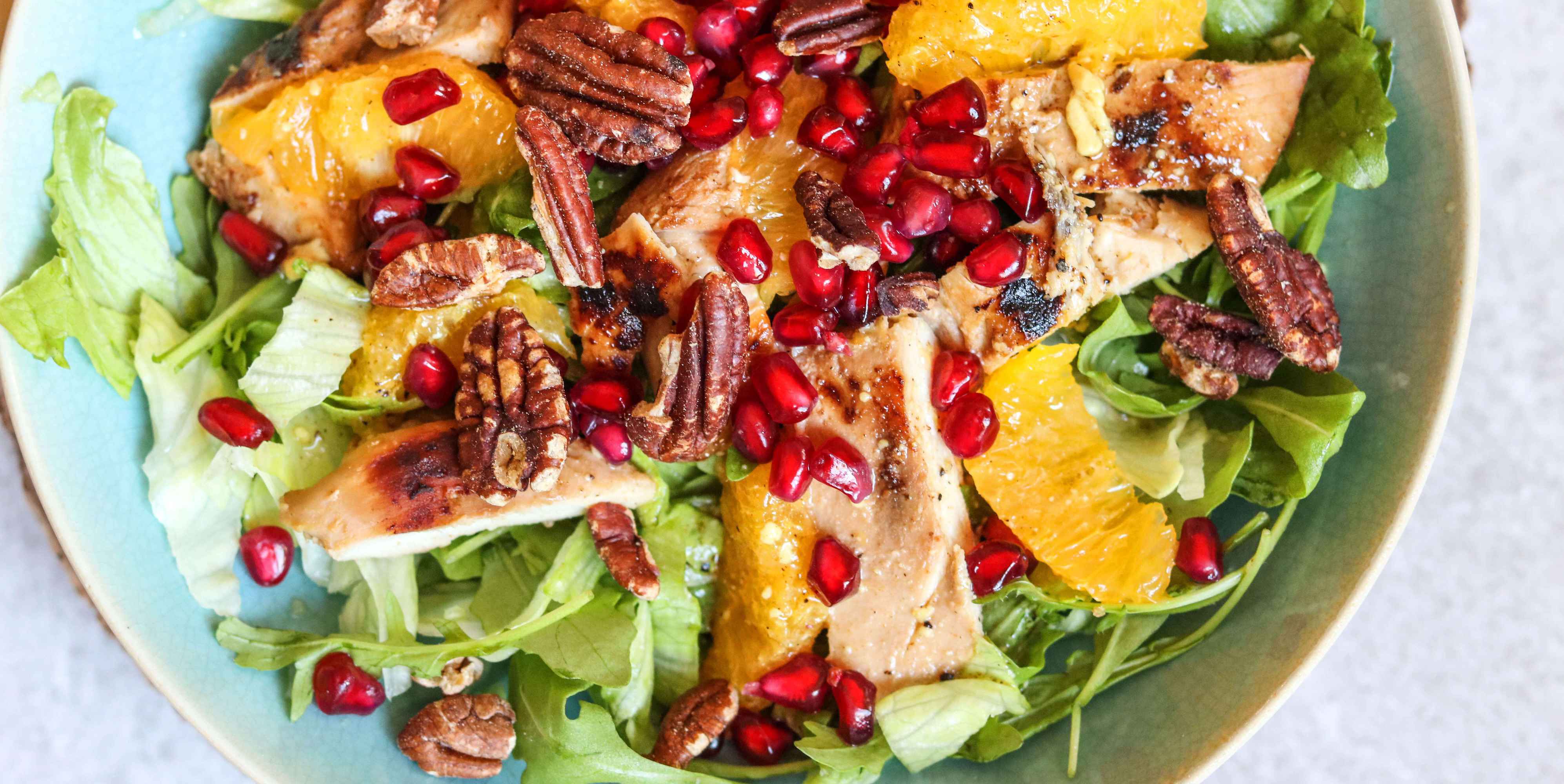 Chicken, Orange and Walnut Salad